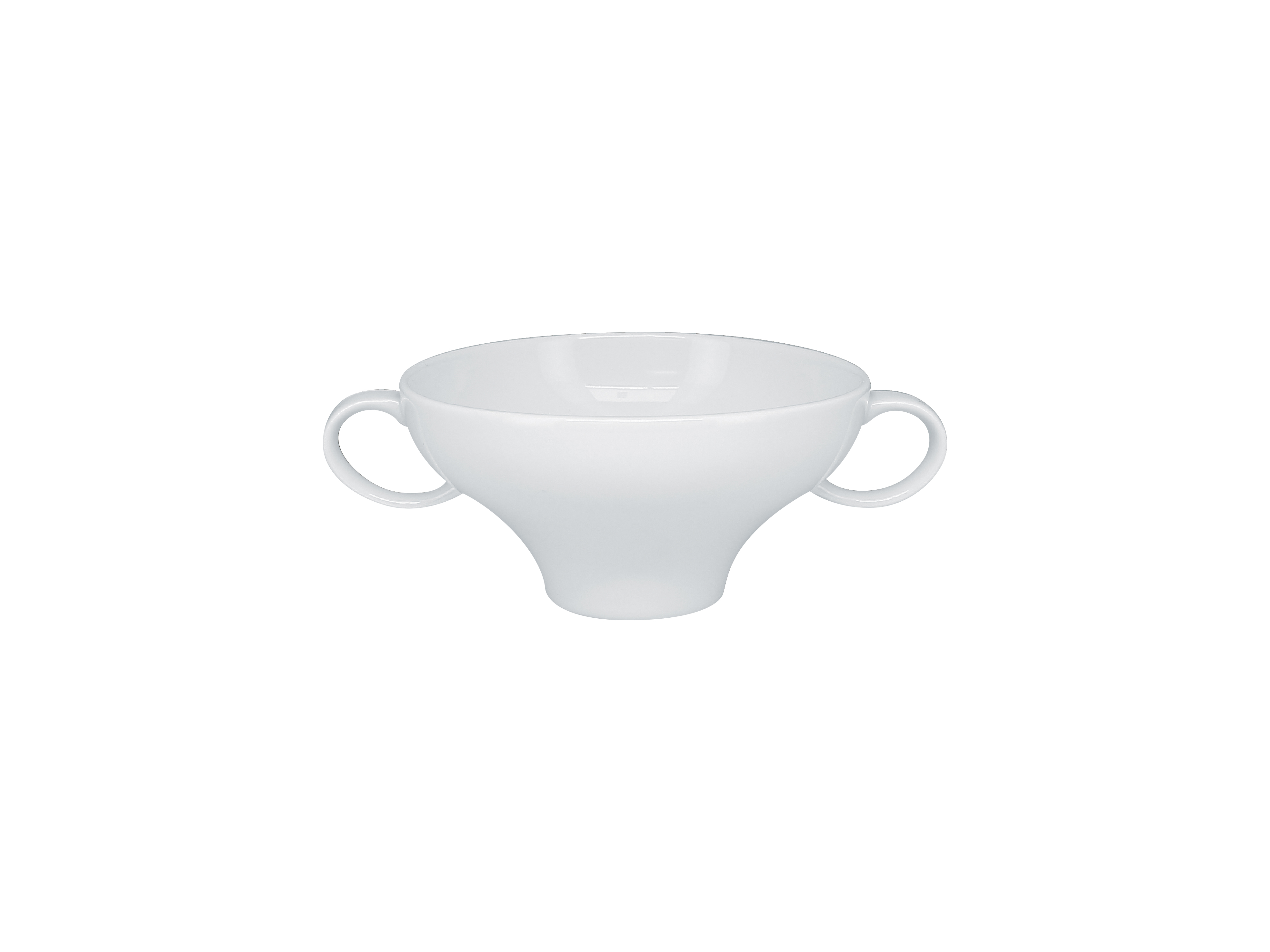 Suppentasse mit 2 Henkel Ø13,5cm H6,5cm 0,38L MOON white