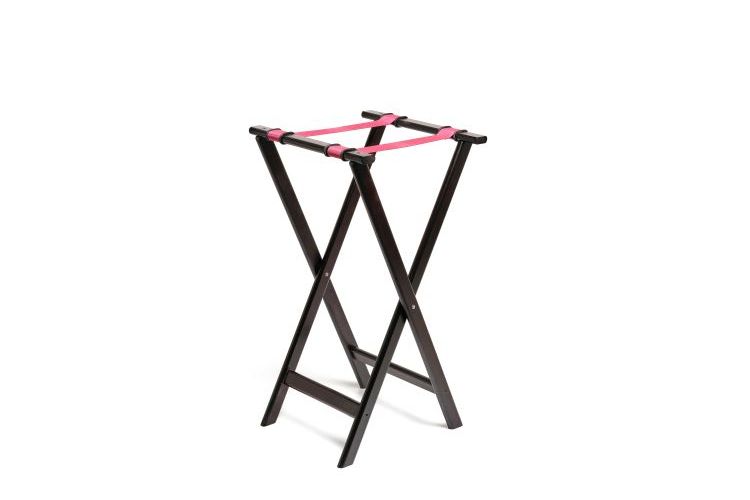 Tablettständer klappbar Holz 44x43x83,5cm BANDEJAS schwarz