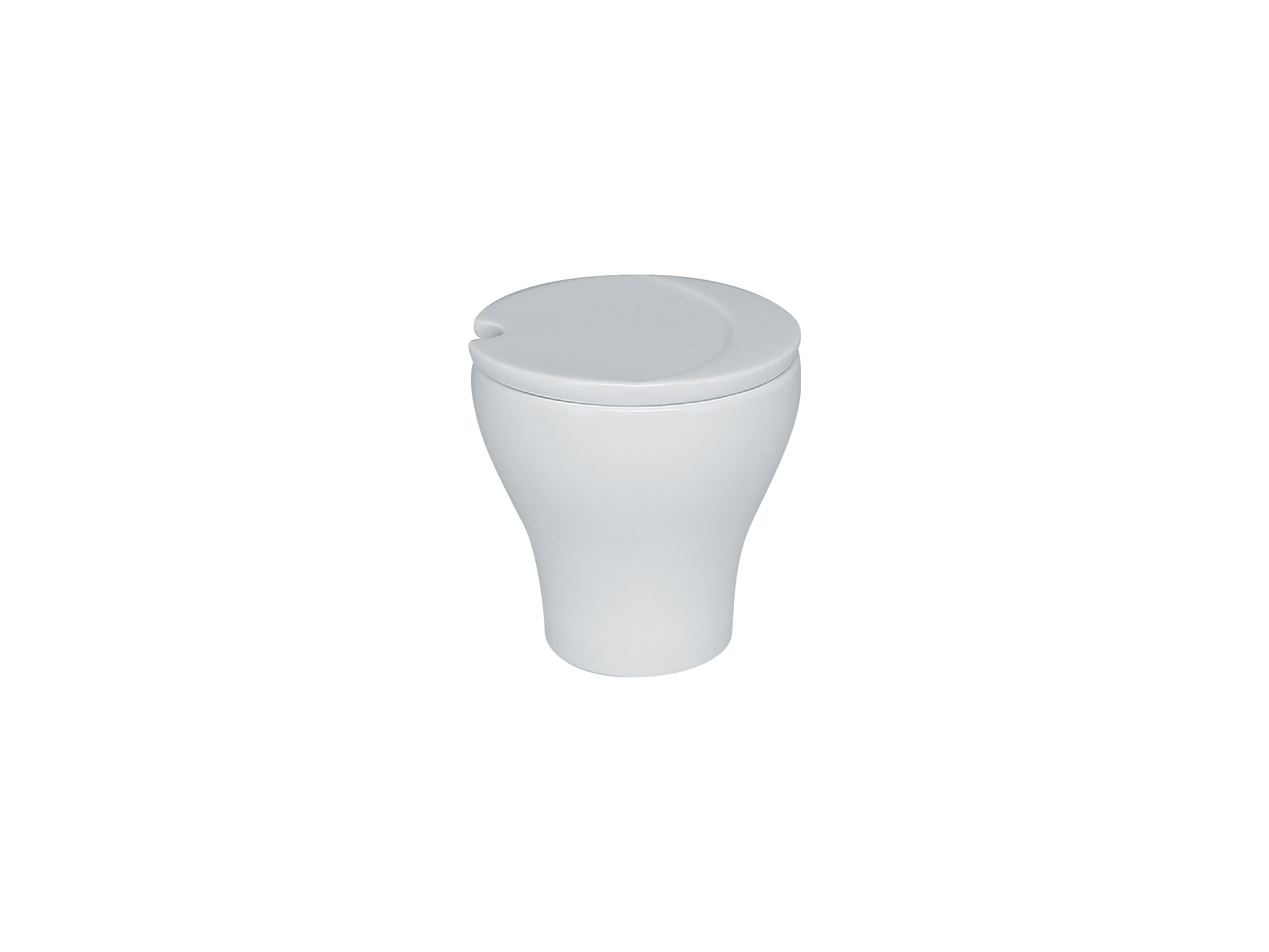 Zuckerdose mit Deckel Ø8,5cm H8,7cm 0,22L MOON white