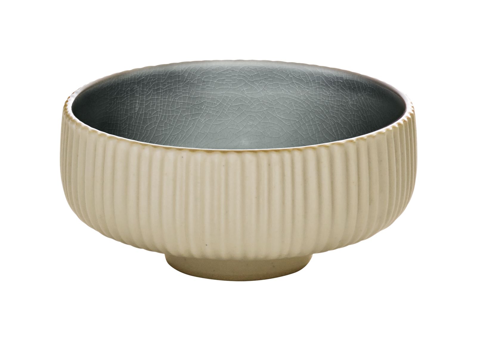 Schale rund 21cm NARA Relief grau