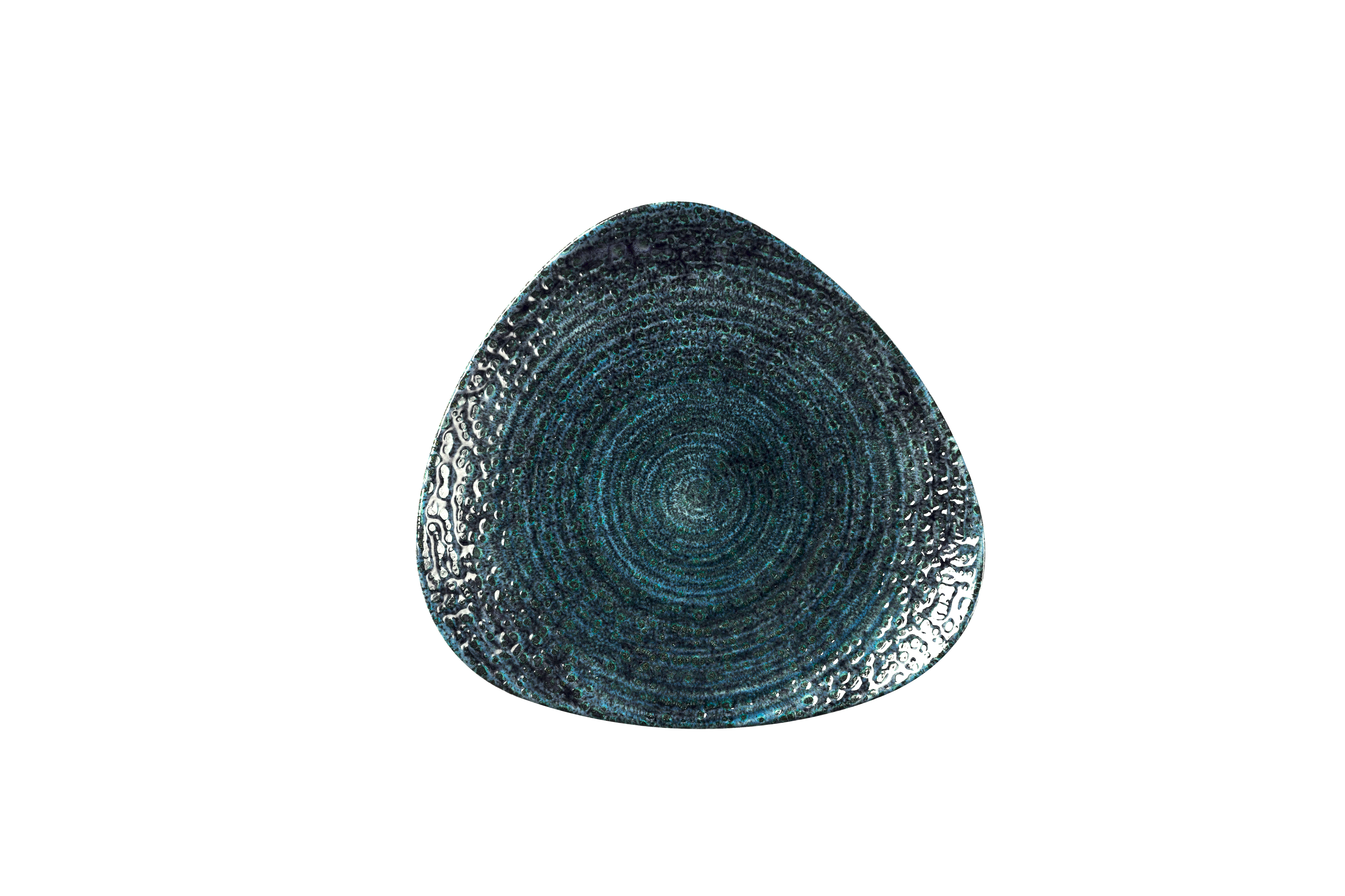 Teller flach dreieckig 26,5cm HOMESPUN CHROMA marine