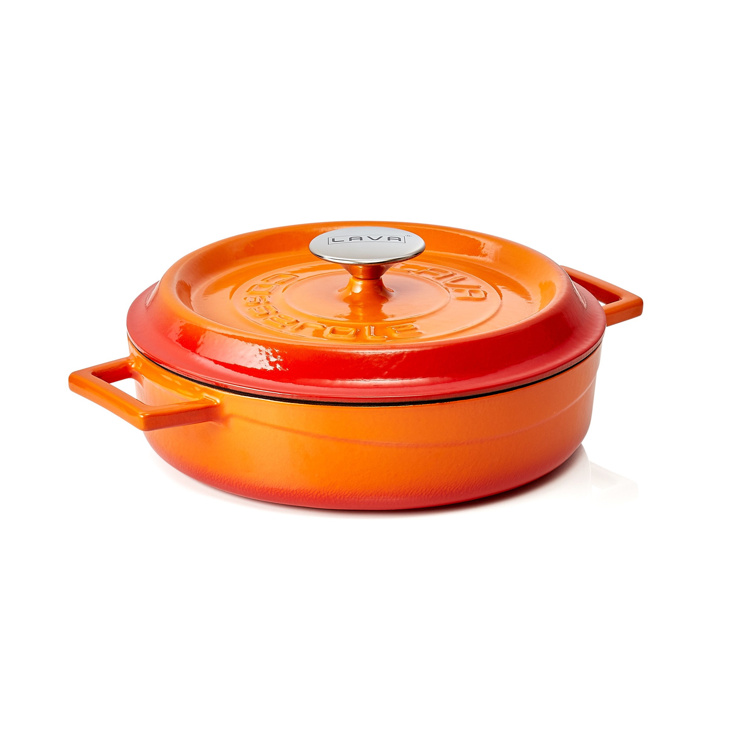 Kasserole rund 25x6,5cm LAVA orange