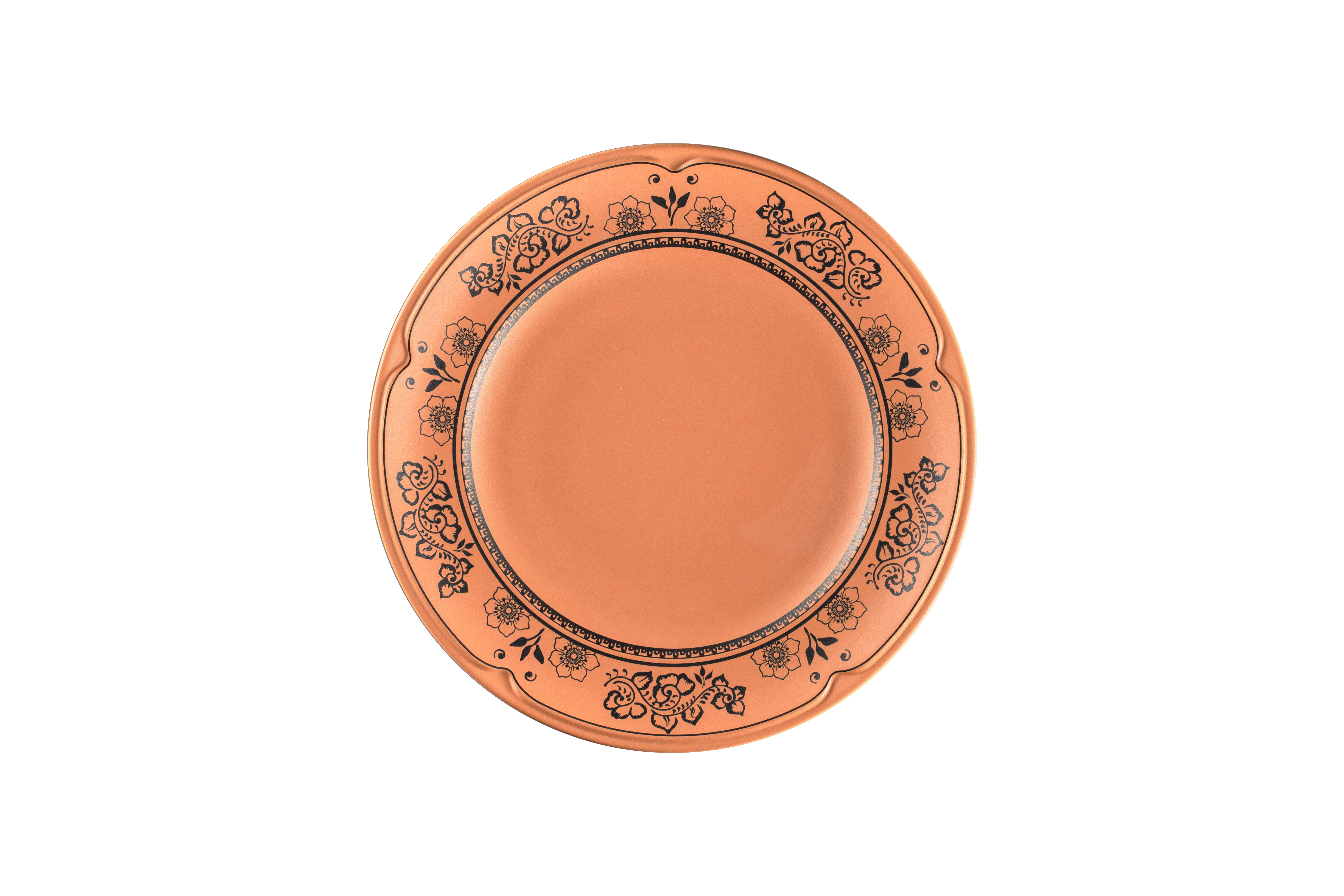 Teller flach Ø27cm H2,9cm TERO ALEXANDRIA decorated terracotta