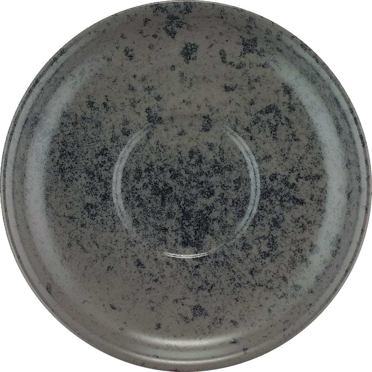 Kombi-Untertasse rund 16cm SANDSTONE BLACK