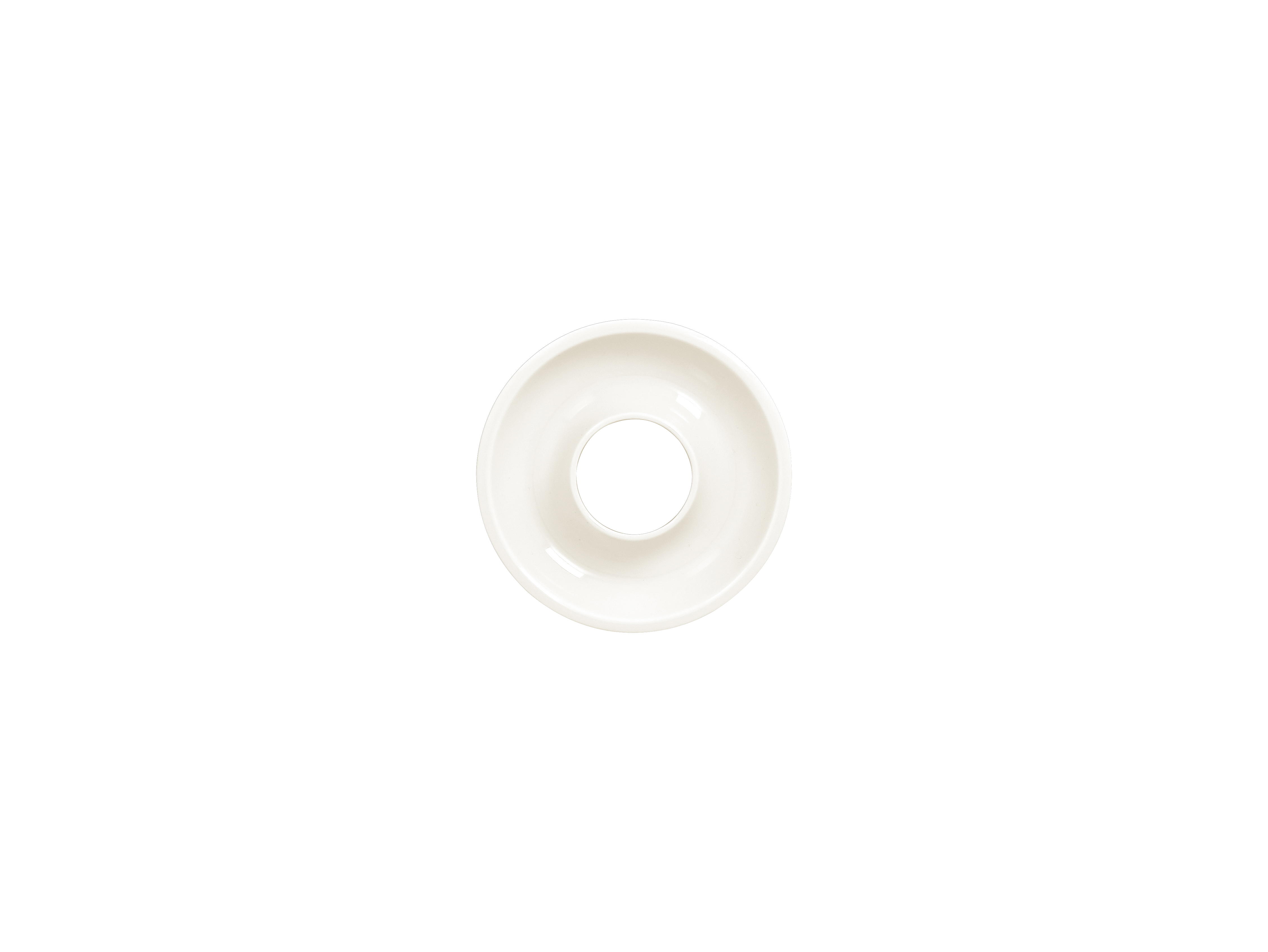 Deckel tief Ø13cm H2cm ASHORE white