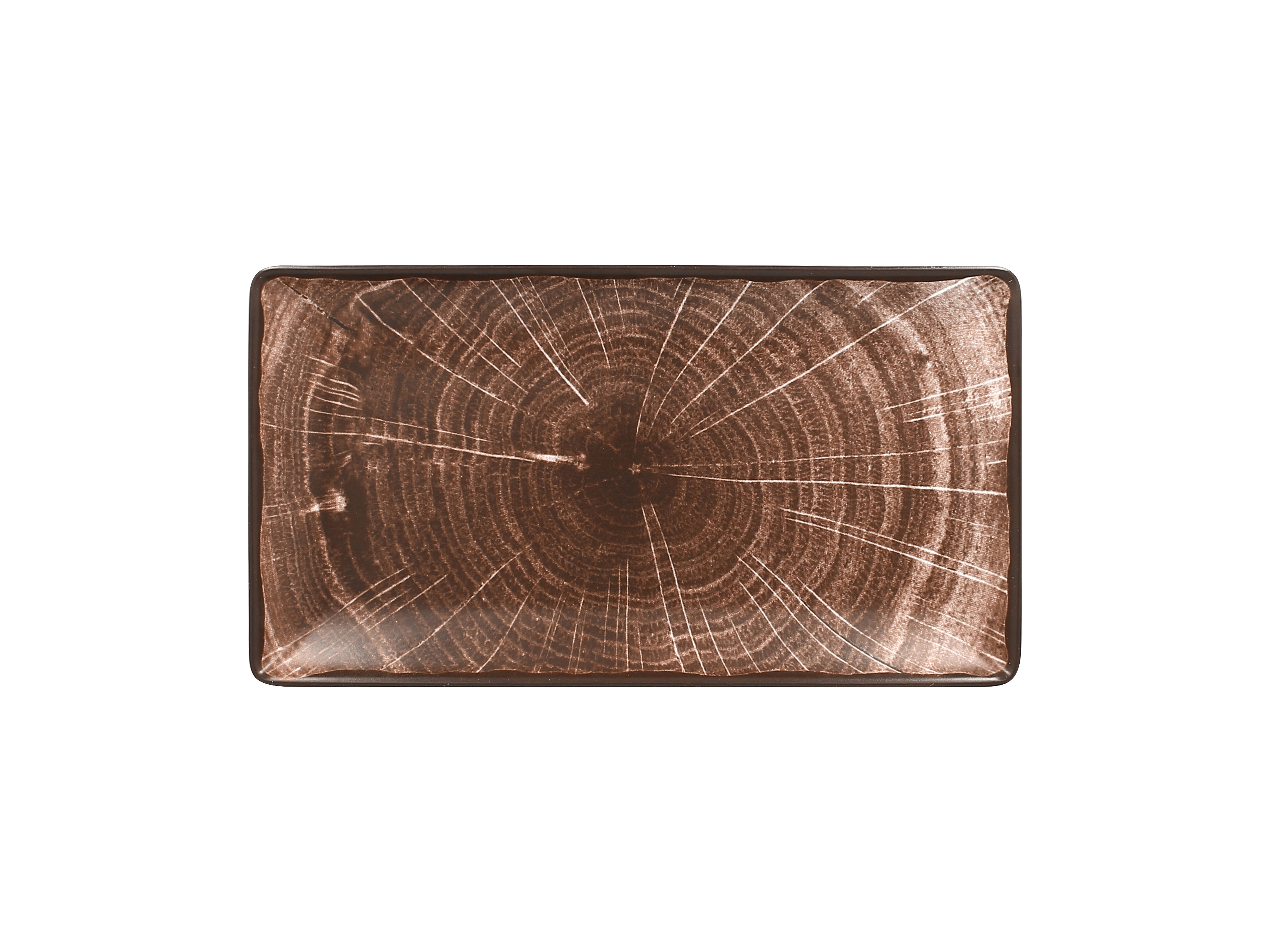 Teller eckig 33,5x18,1x2,7cm FUSION WOODART oak-brown