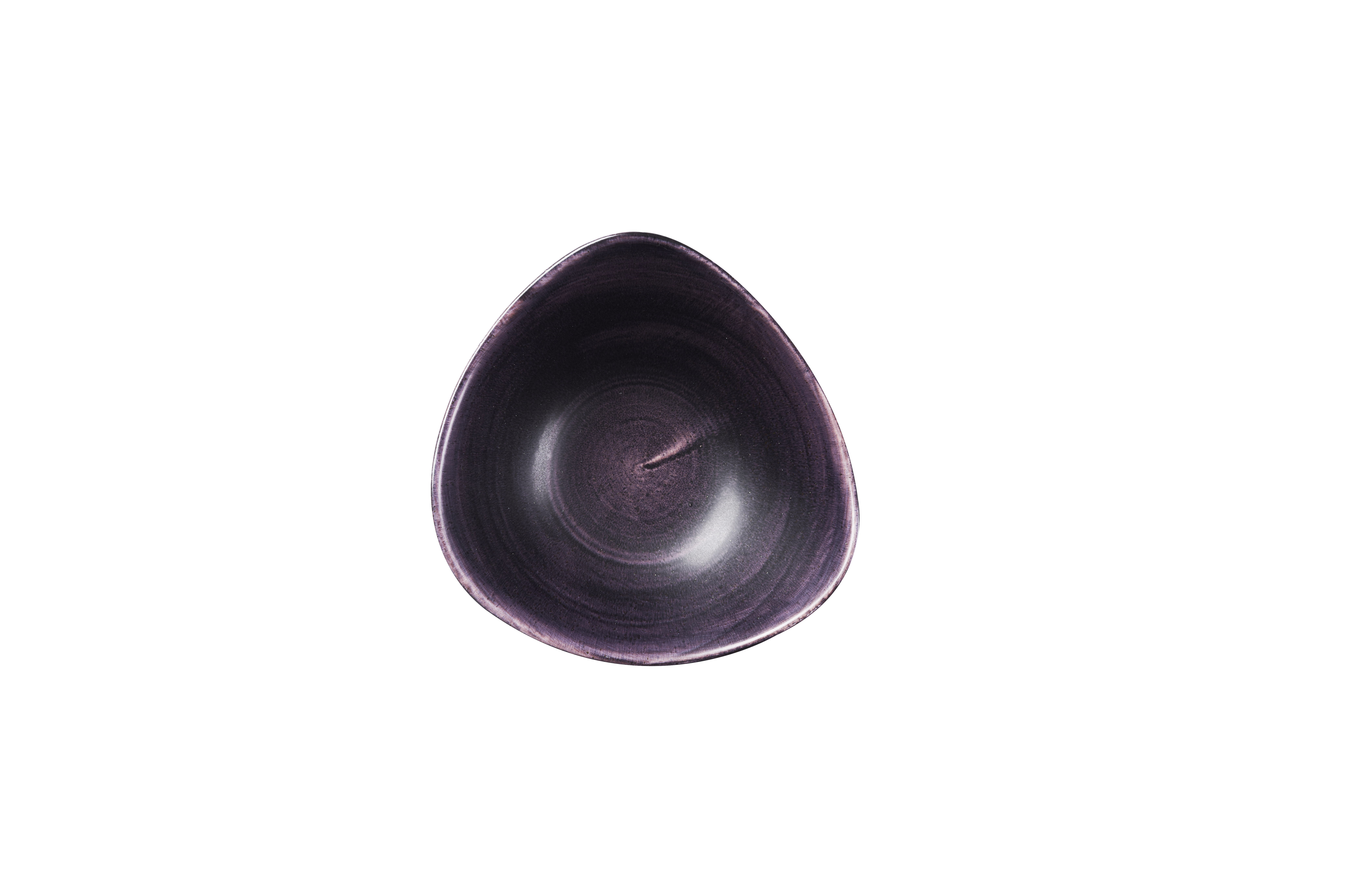 Schale dreieckig 23,5cm STONECAST PATINA deep purple