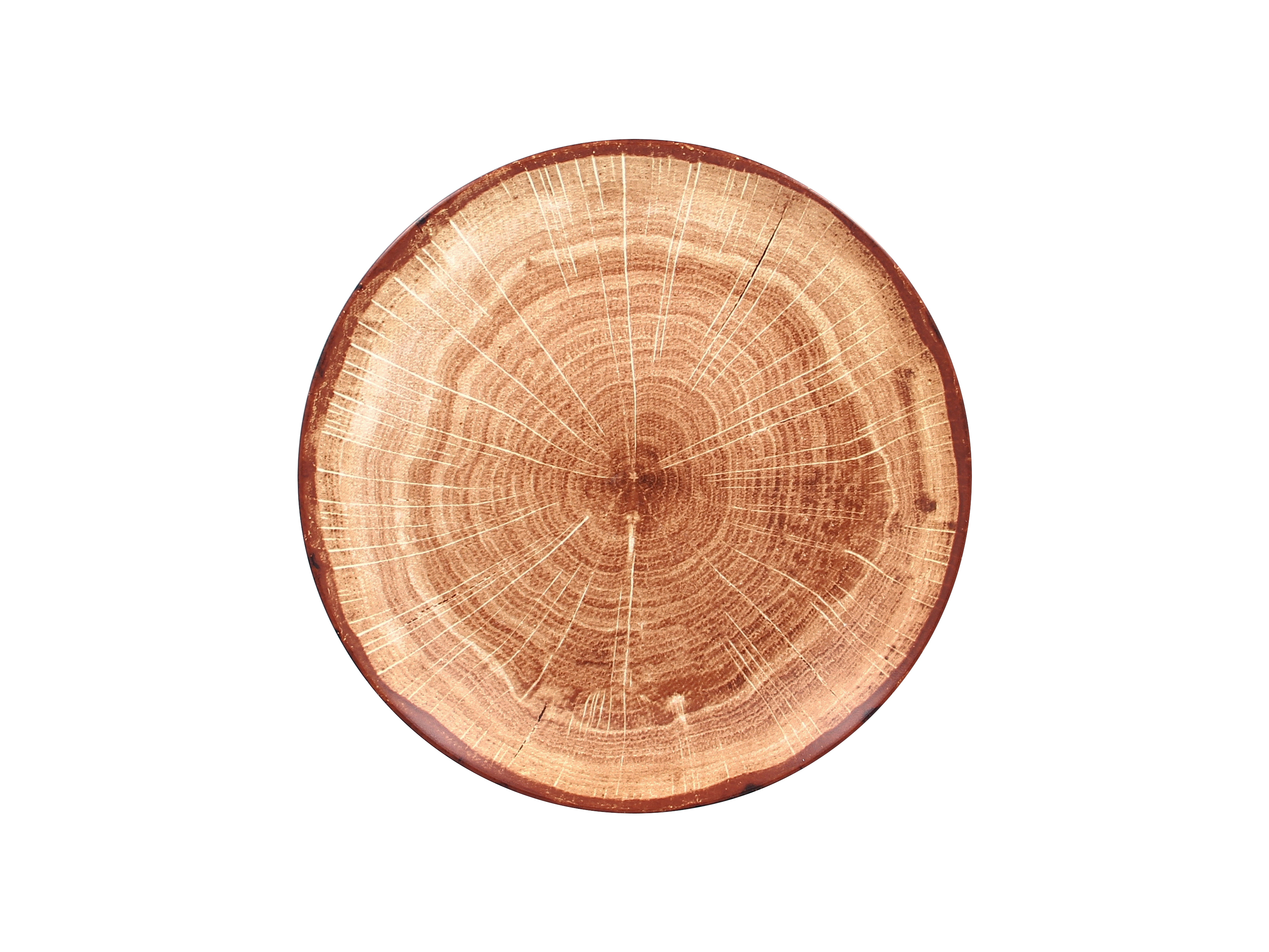 Teller coup 29cm FUSION WOODART timber-brown