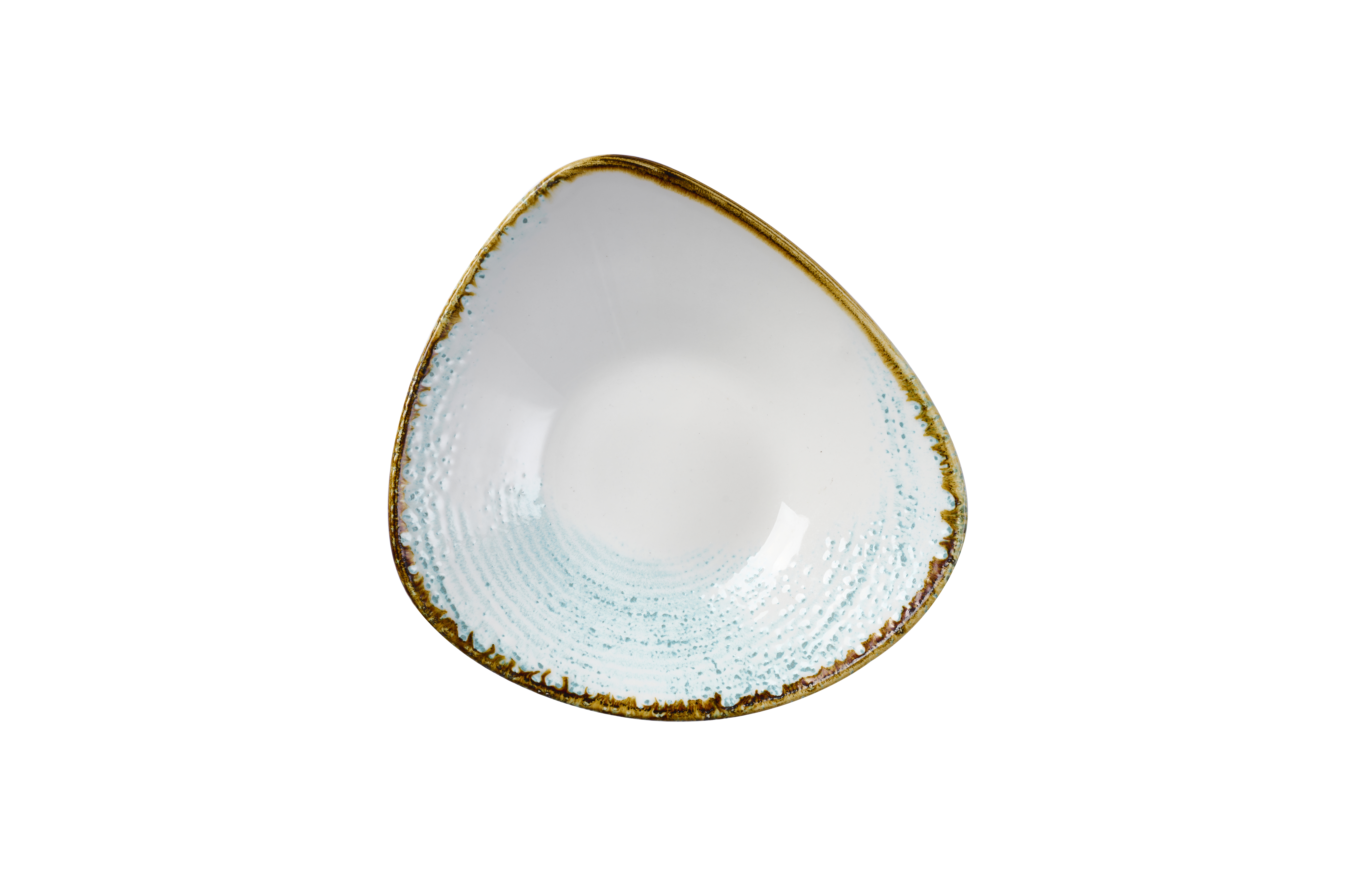 Schale dreieckig 23,5cm HOMESPUN aquamarine