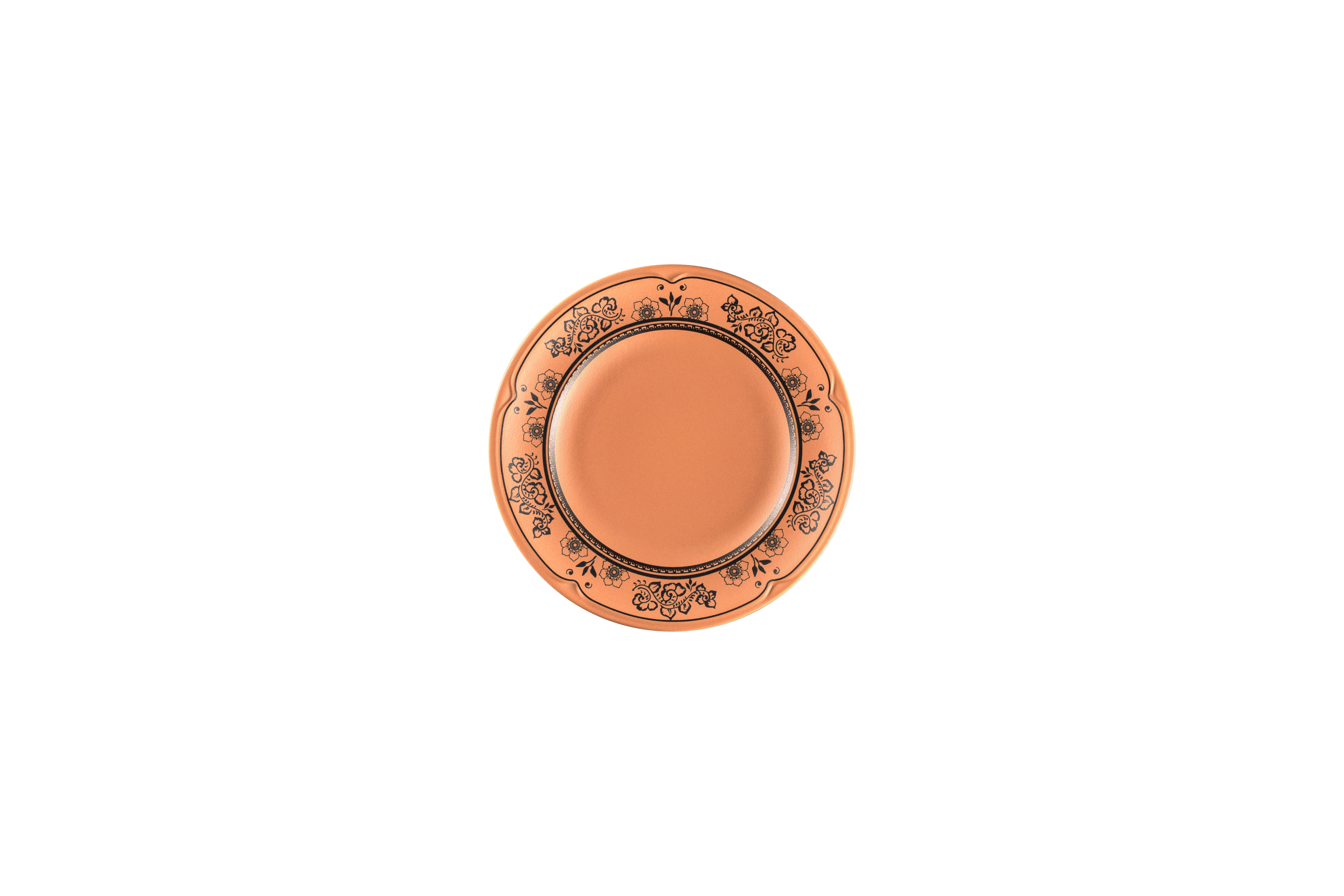 Teller flach Ø16,4cm H2cm TERO ALEXANDRIA decorated terracotta