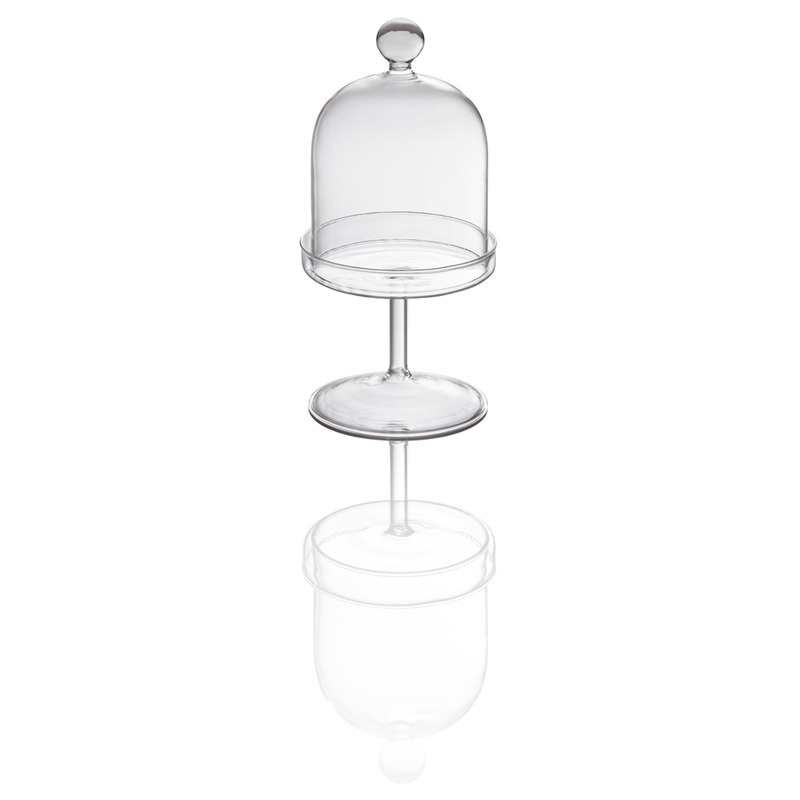 Cloche Glas auf Fuss H21cm STYLE LIGHTS