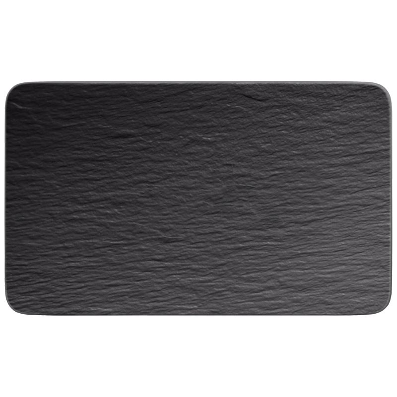 Platte 28x17cm THE ROCK black shale