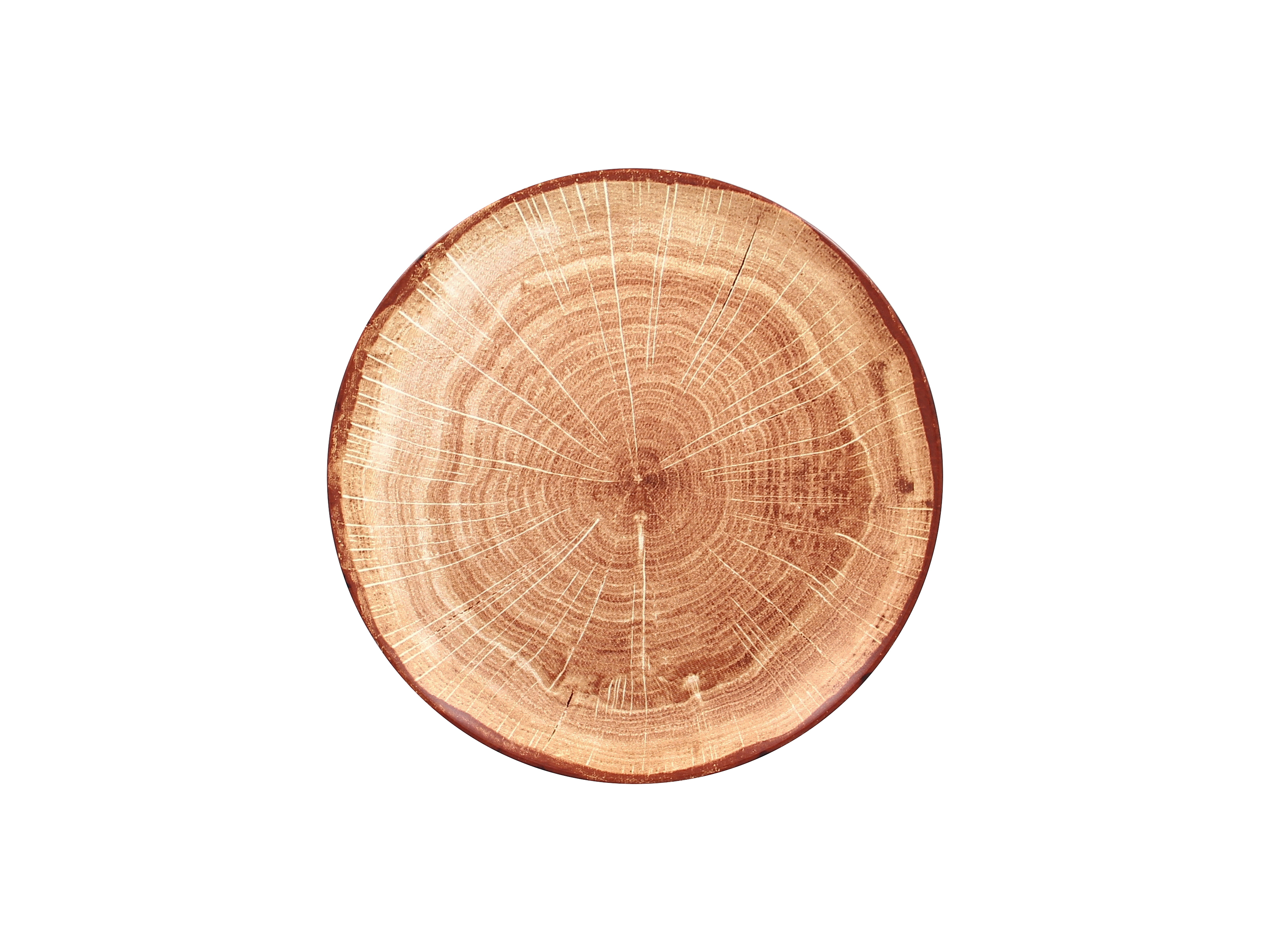 Teller coup 27cm FUSION WOODART timber-brown