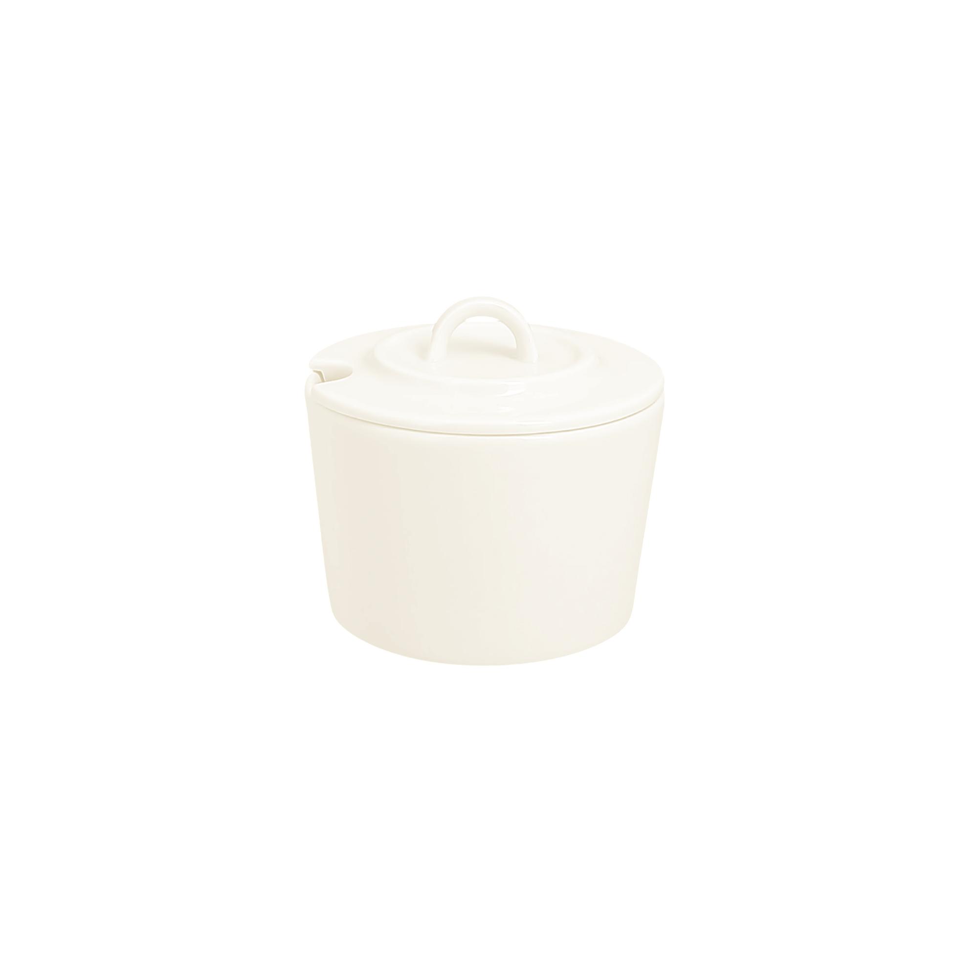 Zuckerdose mit Deckel Ø8,6cm H8,3cm 0,21L CORE white