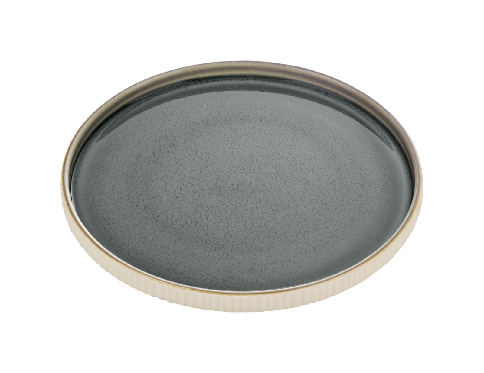 Teller 27cm NARA Relief grau