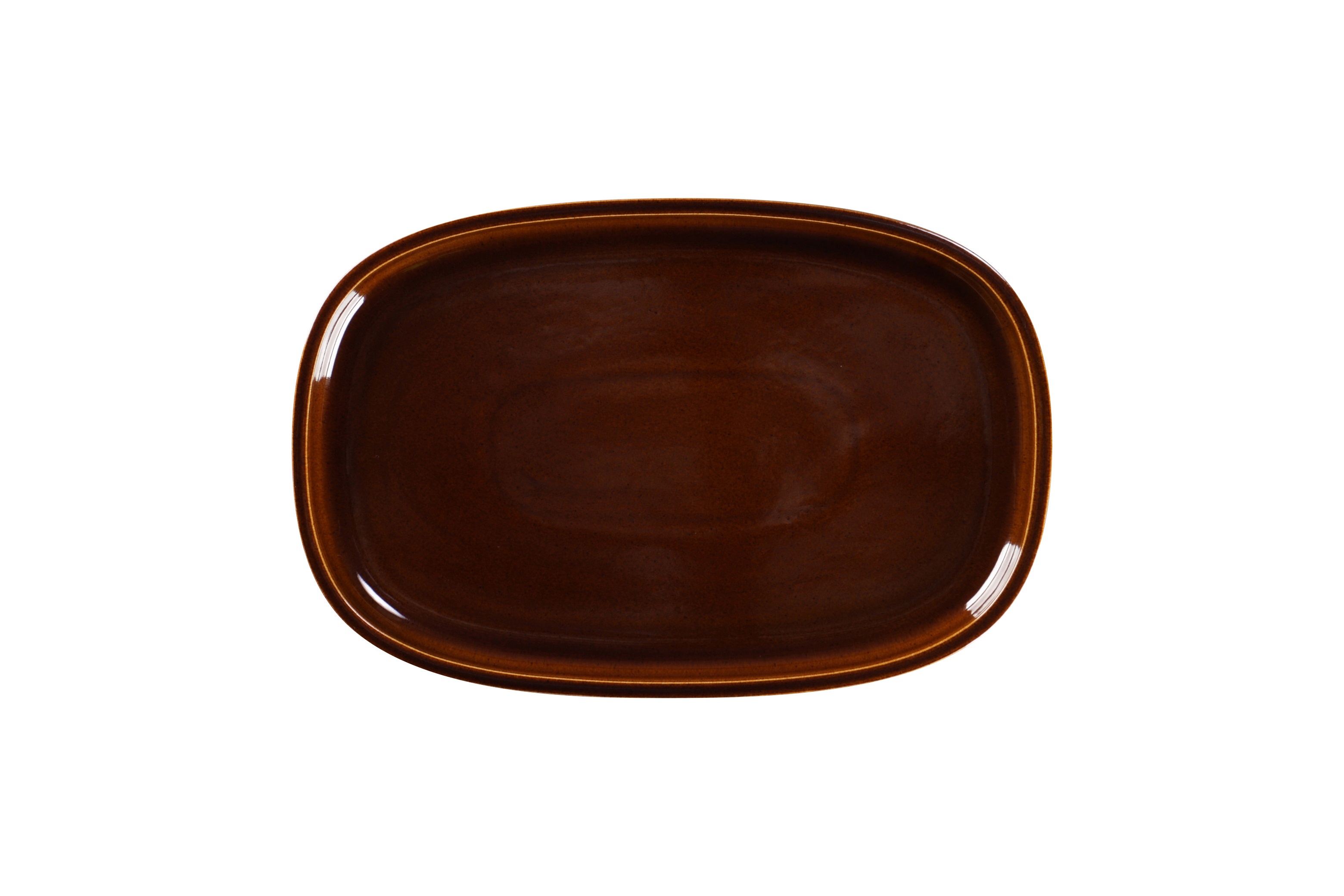 Platte oval 30,2x20cm RAKSTONE EASE honey brown