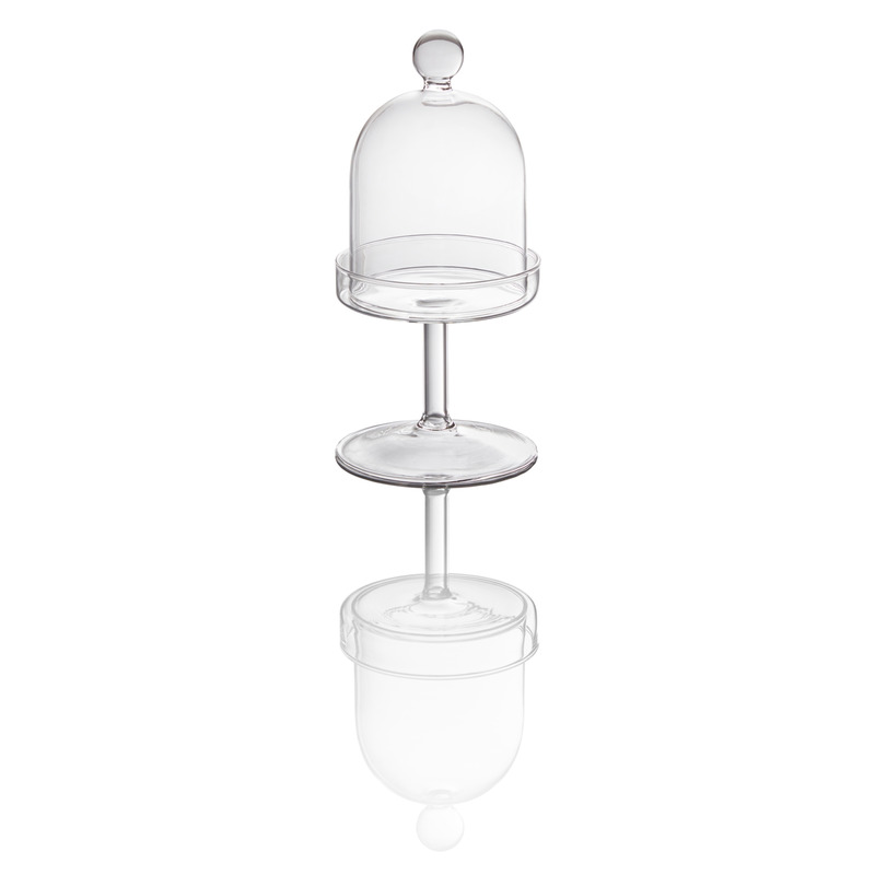 Cloche Glas auf Fuss H17cm STYLE LIGHTS