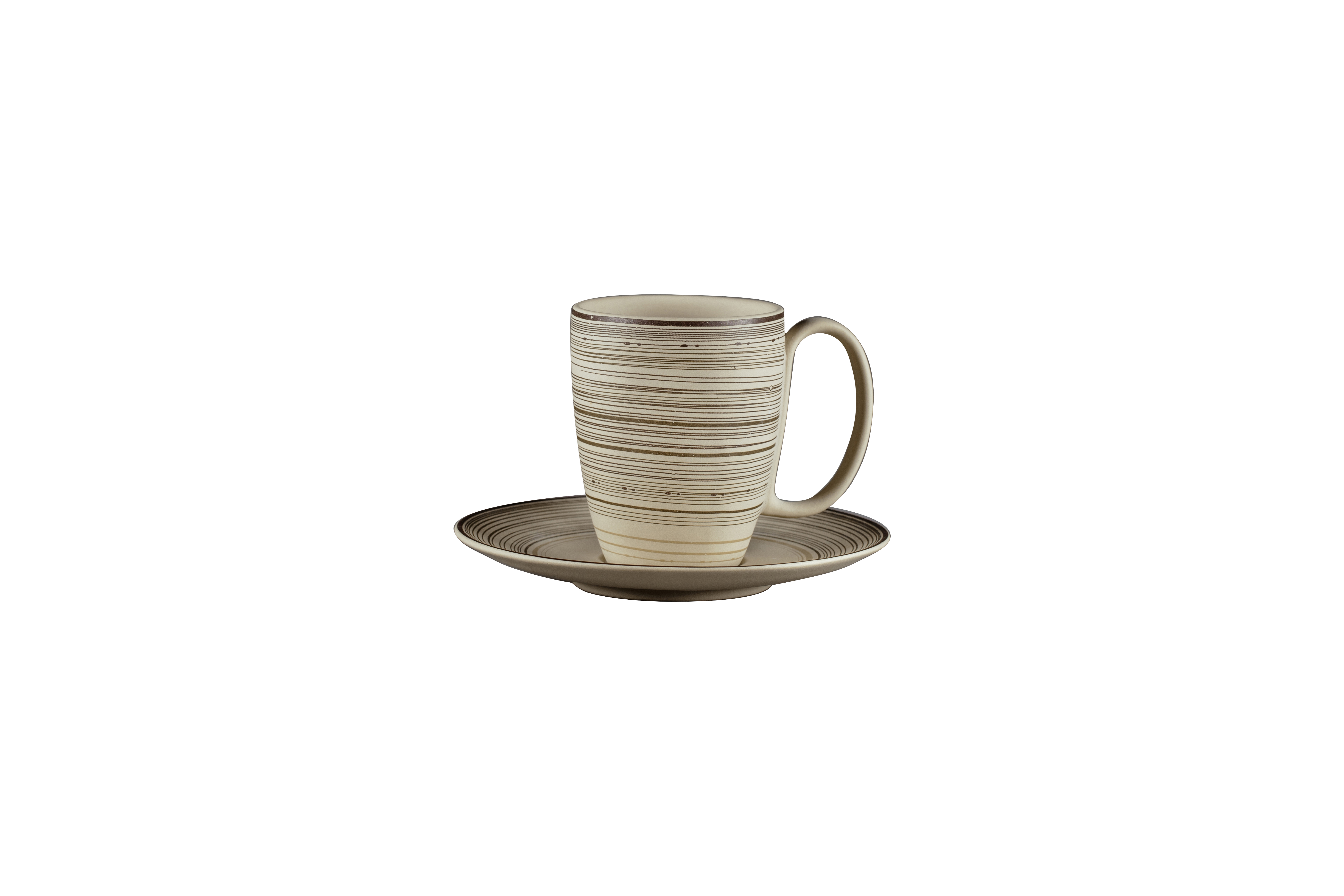 Kaffeebecher Ø8cm H10,1cm 0,3L ARGILA LARISSA decorated grey