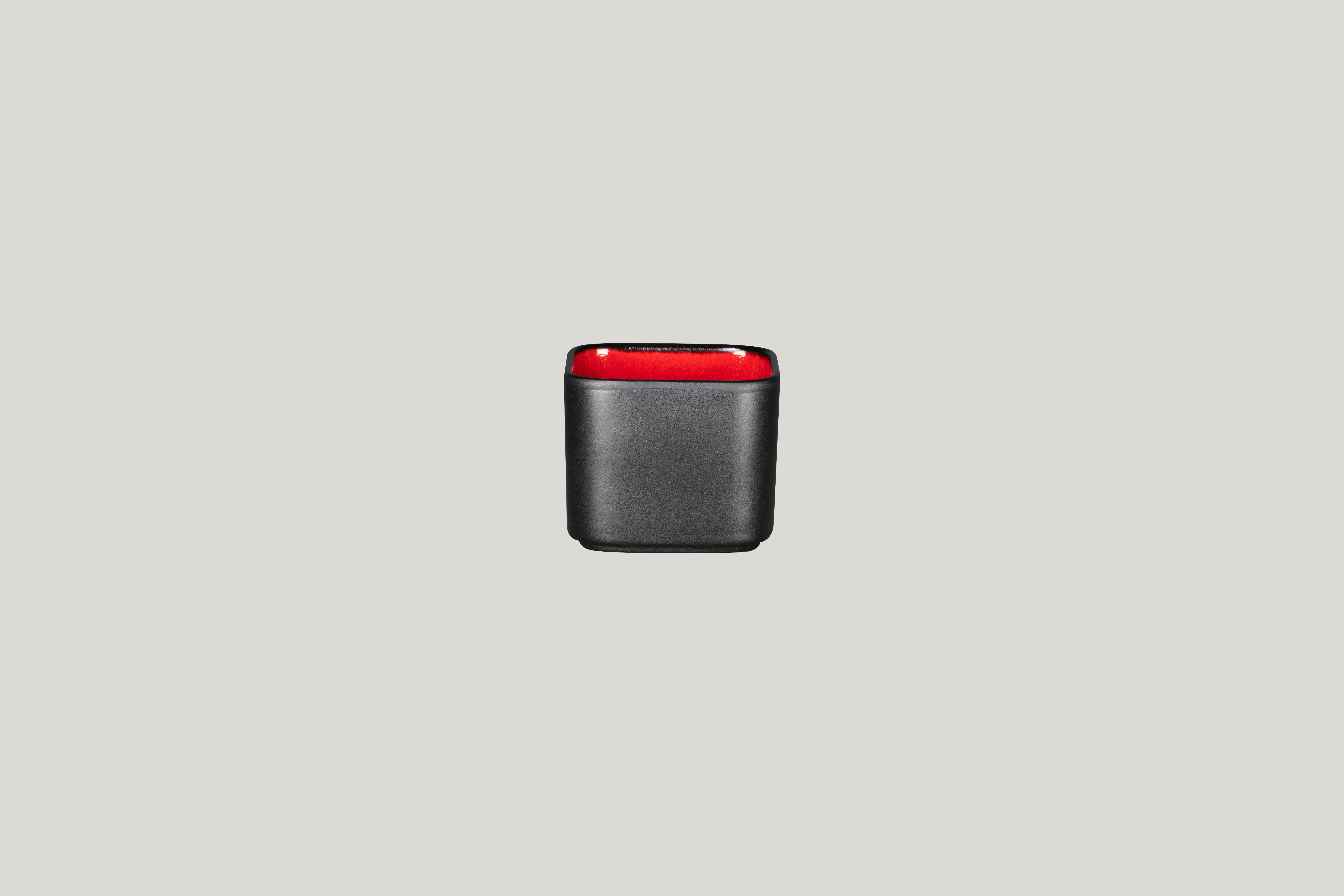 Zuckerdose/Chutney-Schale 8x8x6,5cm 230ml Fractal FIRE red