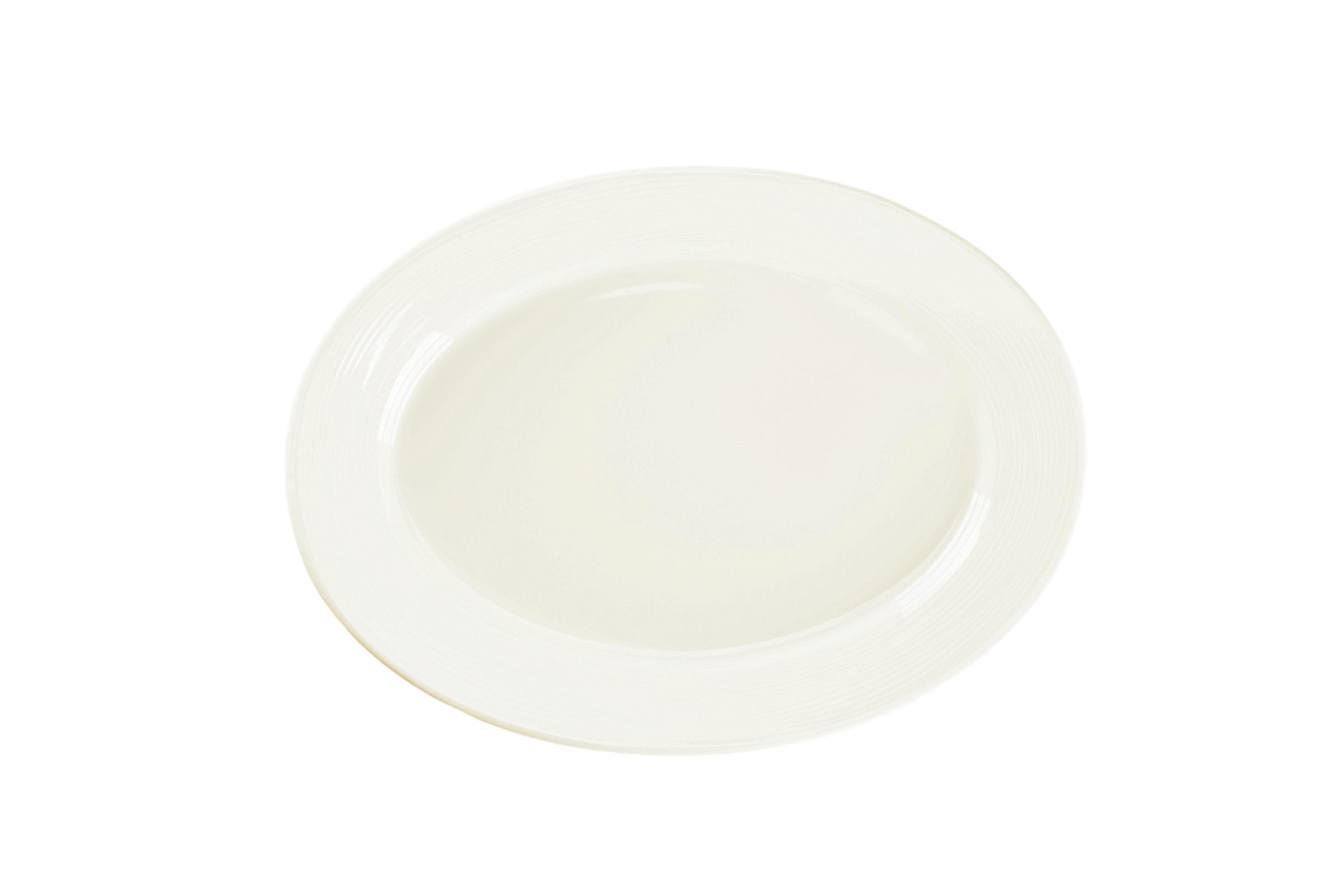 Platte tief oval 31x27xcm CORE white