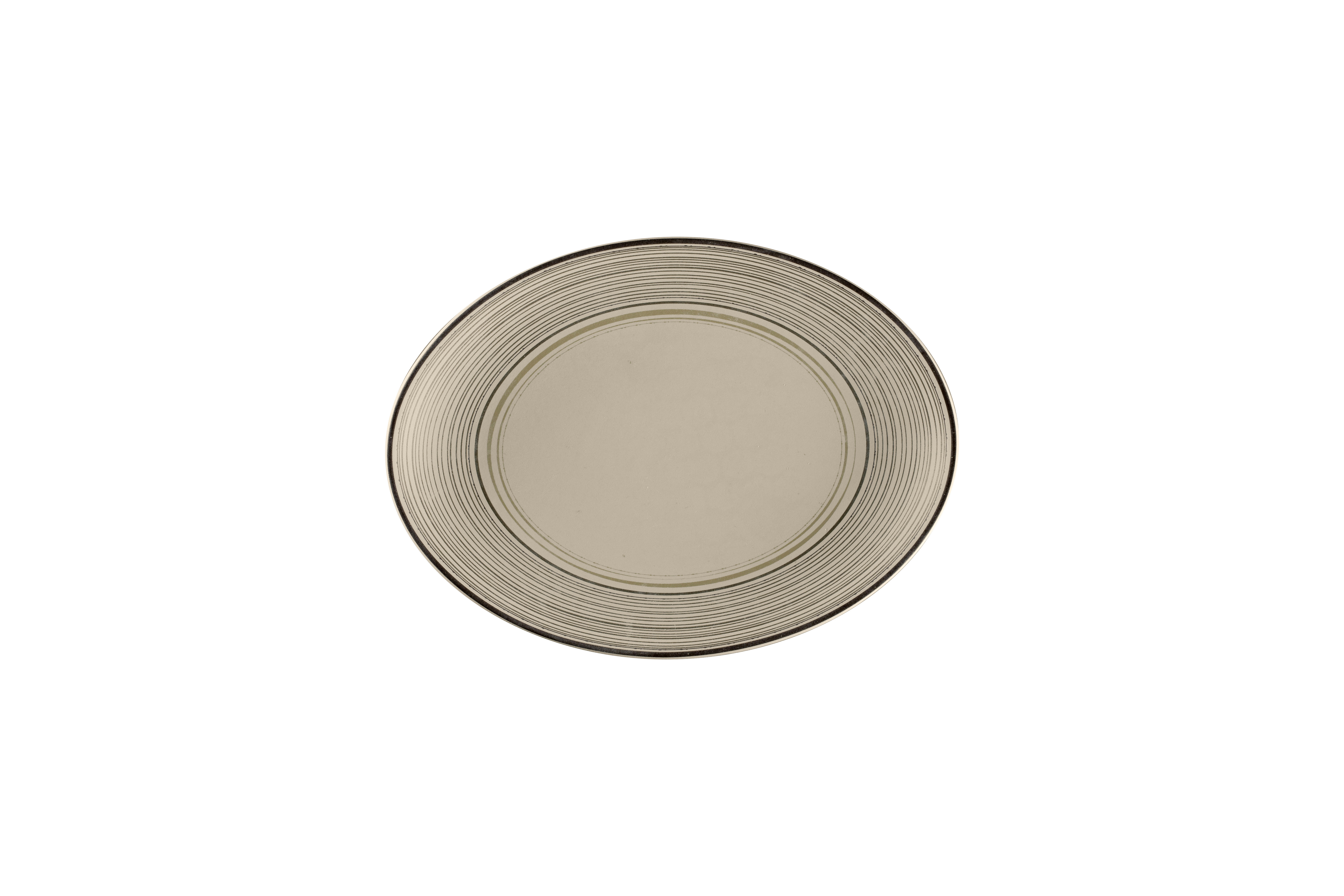 Platte oval 26x19x3cm ARGILA LARISSA decorated grey
