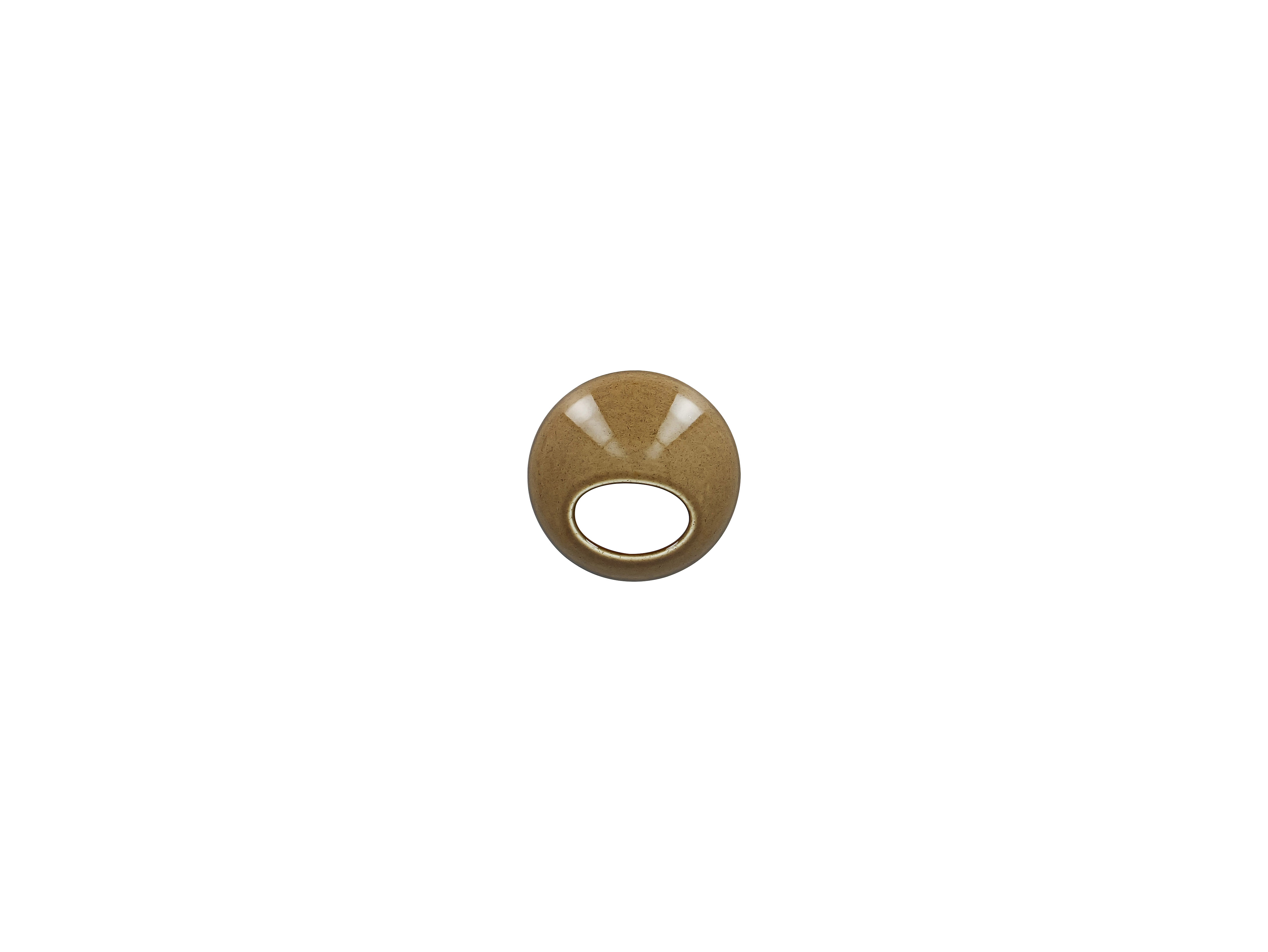 Deckel gewölbt Ø9cm H2,5cm ASHORE caramel brown