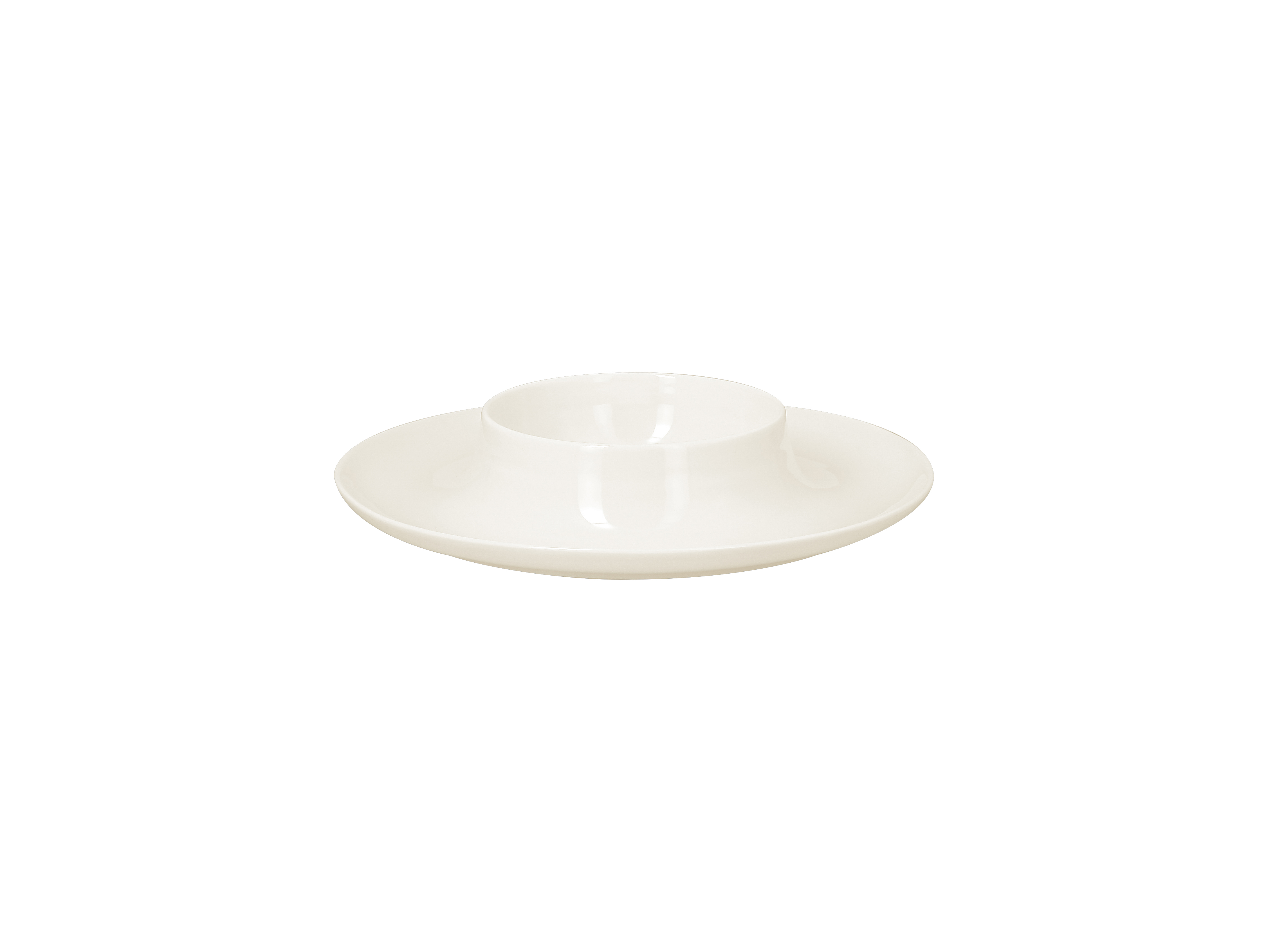 Teller mit Mittelteil tief Ø24,7cm H4,8cm 0,34L ASHORE white