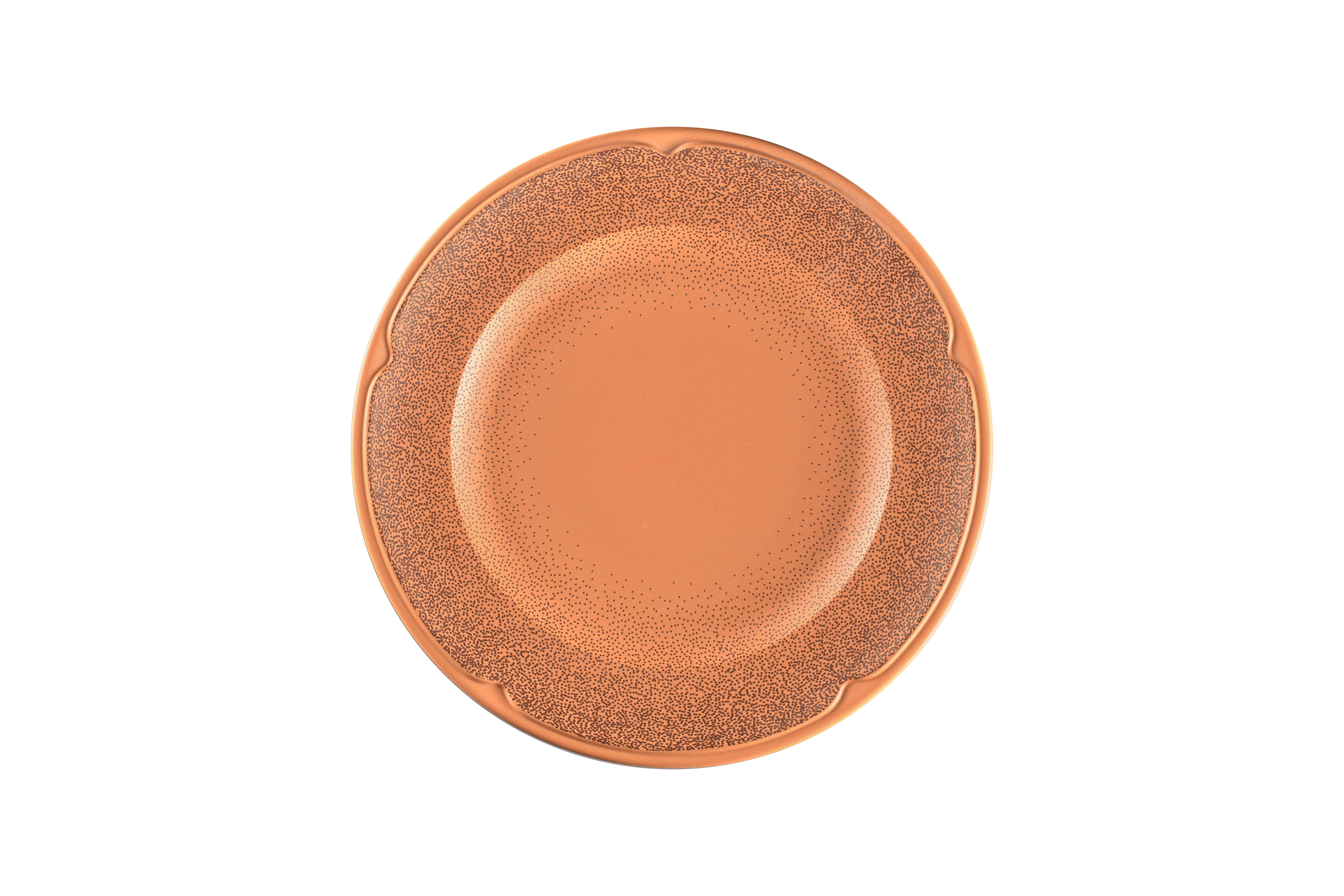 Teller flach Ø28,9cm H2,9cm TERO DENIA decorated terracotta