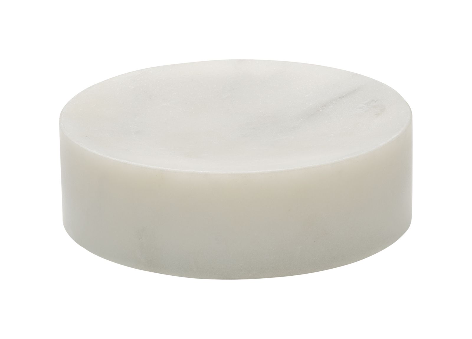 Plateau rund 13cm MARBLE Marmor weiß