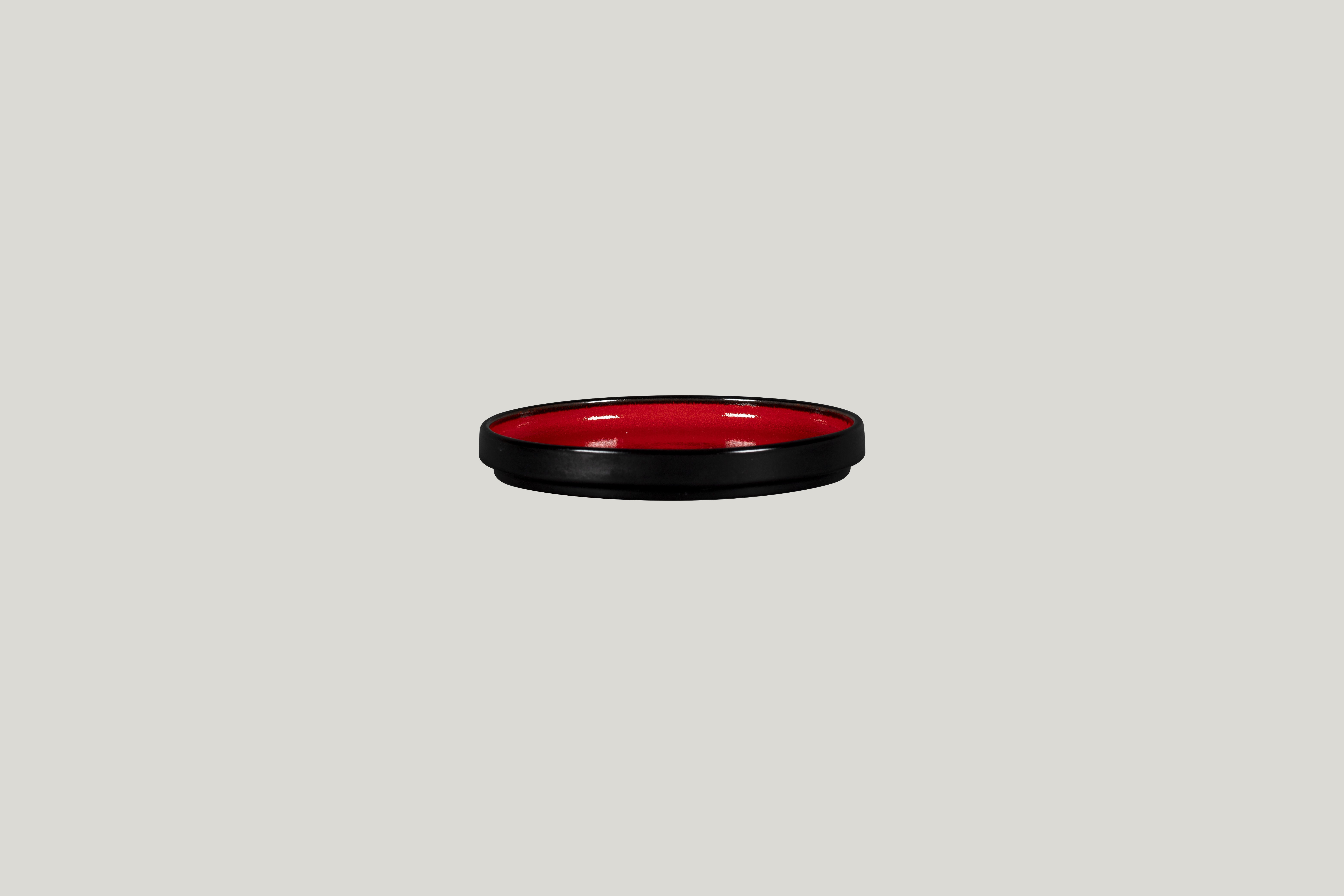 Teller flach hoher Rand Ø15,7cm H2,1cm FIRE red