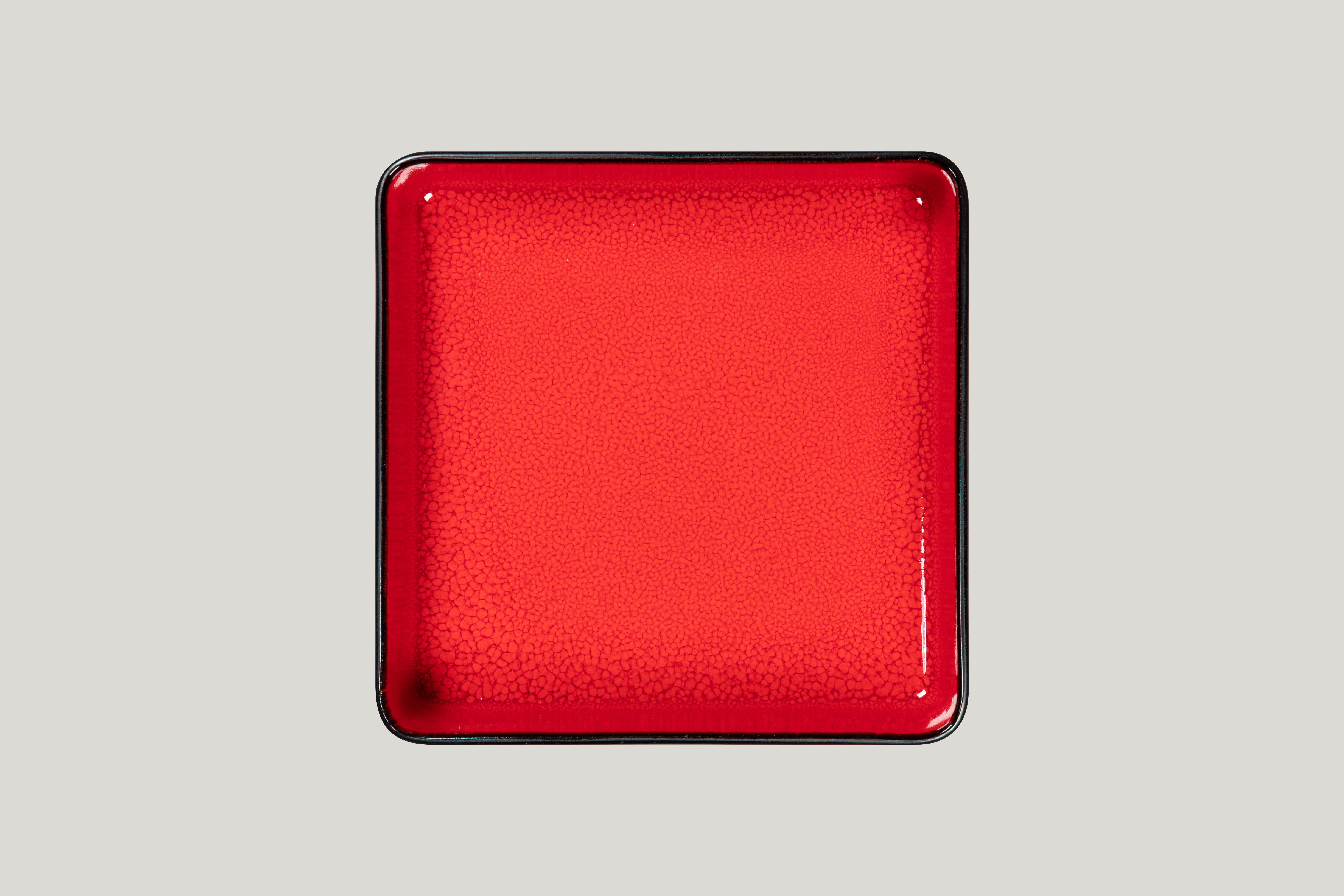 Teller tief quadratisch 24x24x6,6cm 2600ml Fractal red
