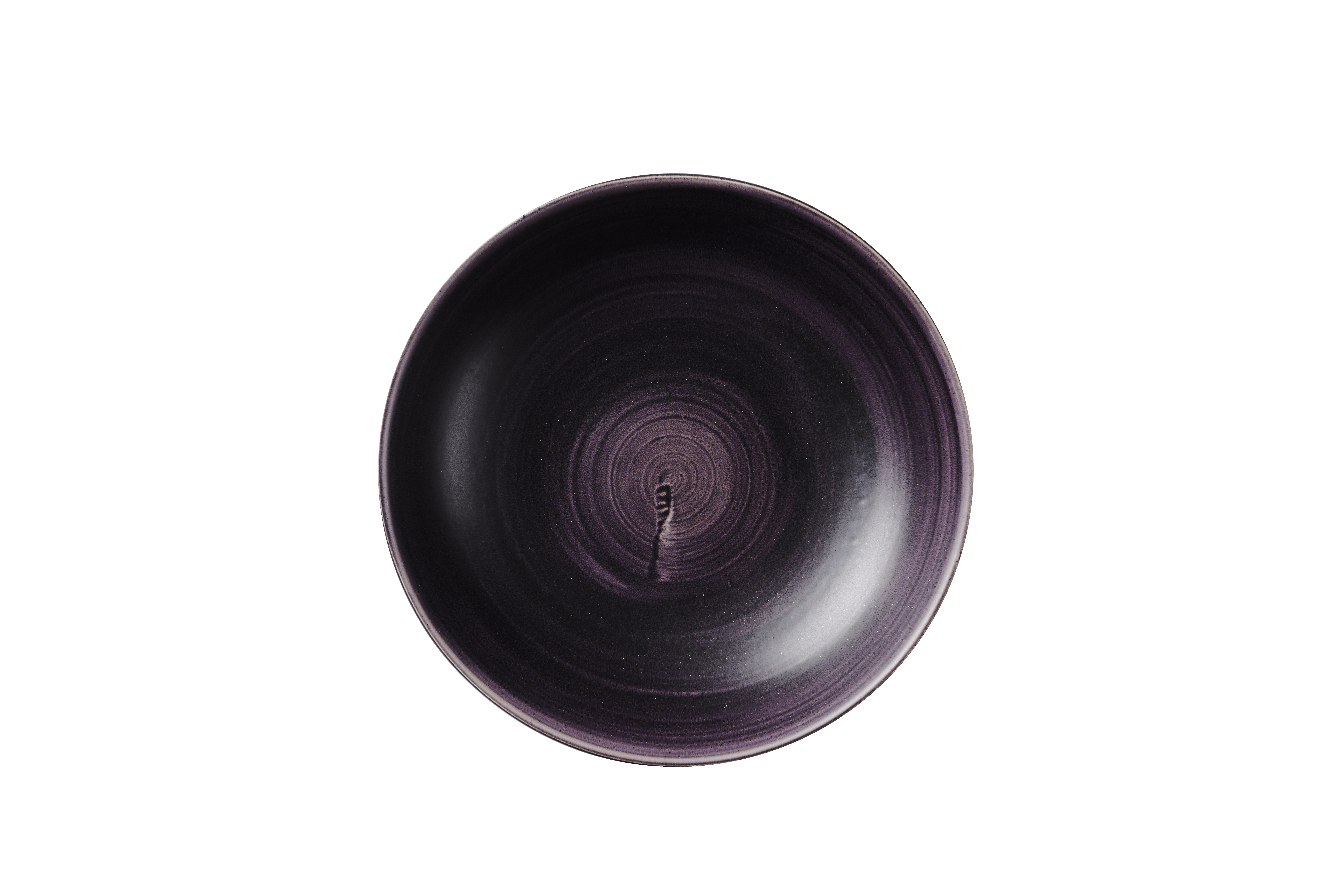 Teller tief coup 24,8cm STONECAST PATINA deep purple