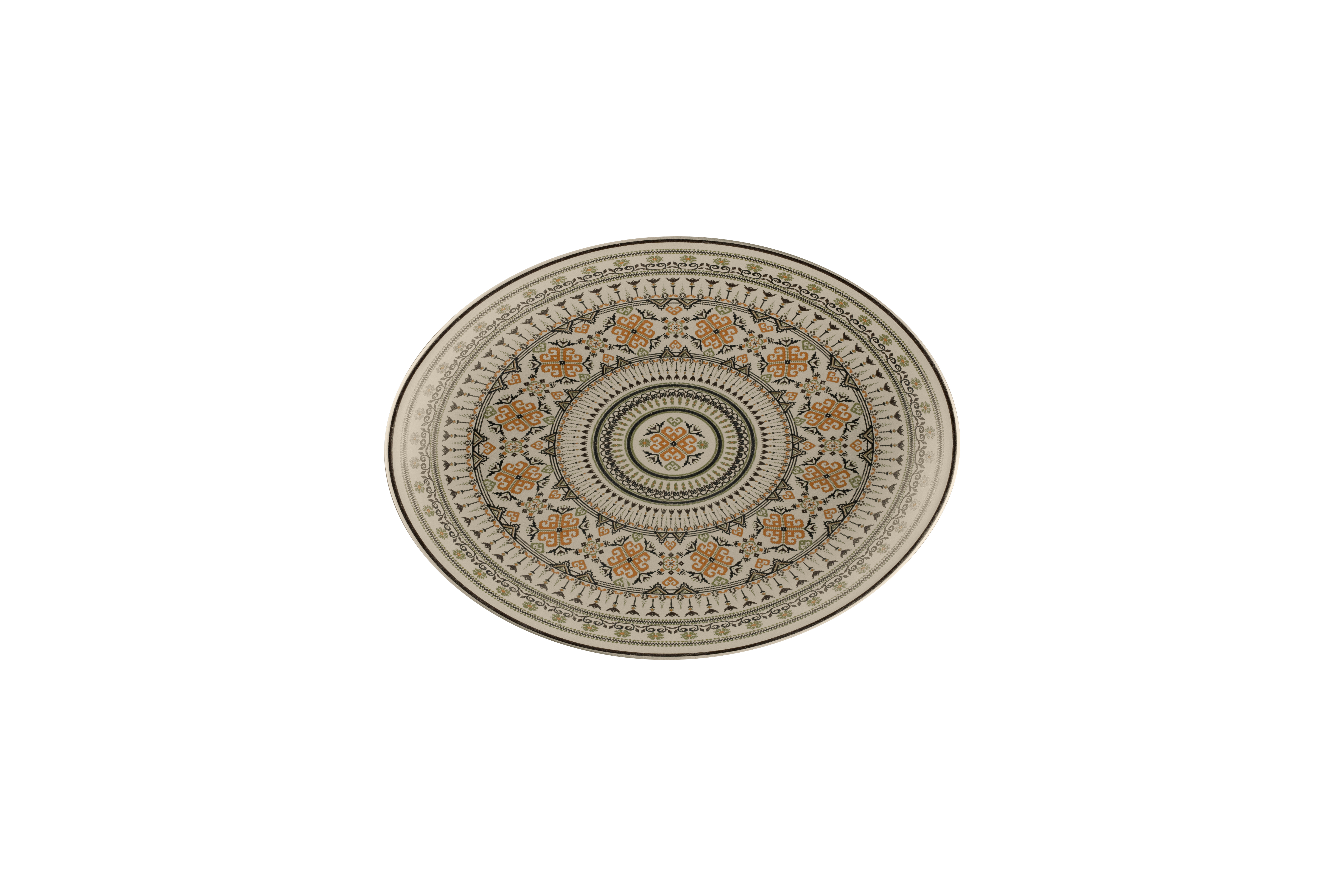 Platte oval 26x19x3cm ARGILA GENOA decorated grey