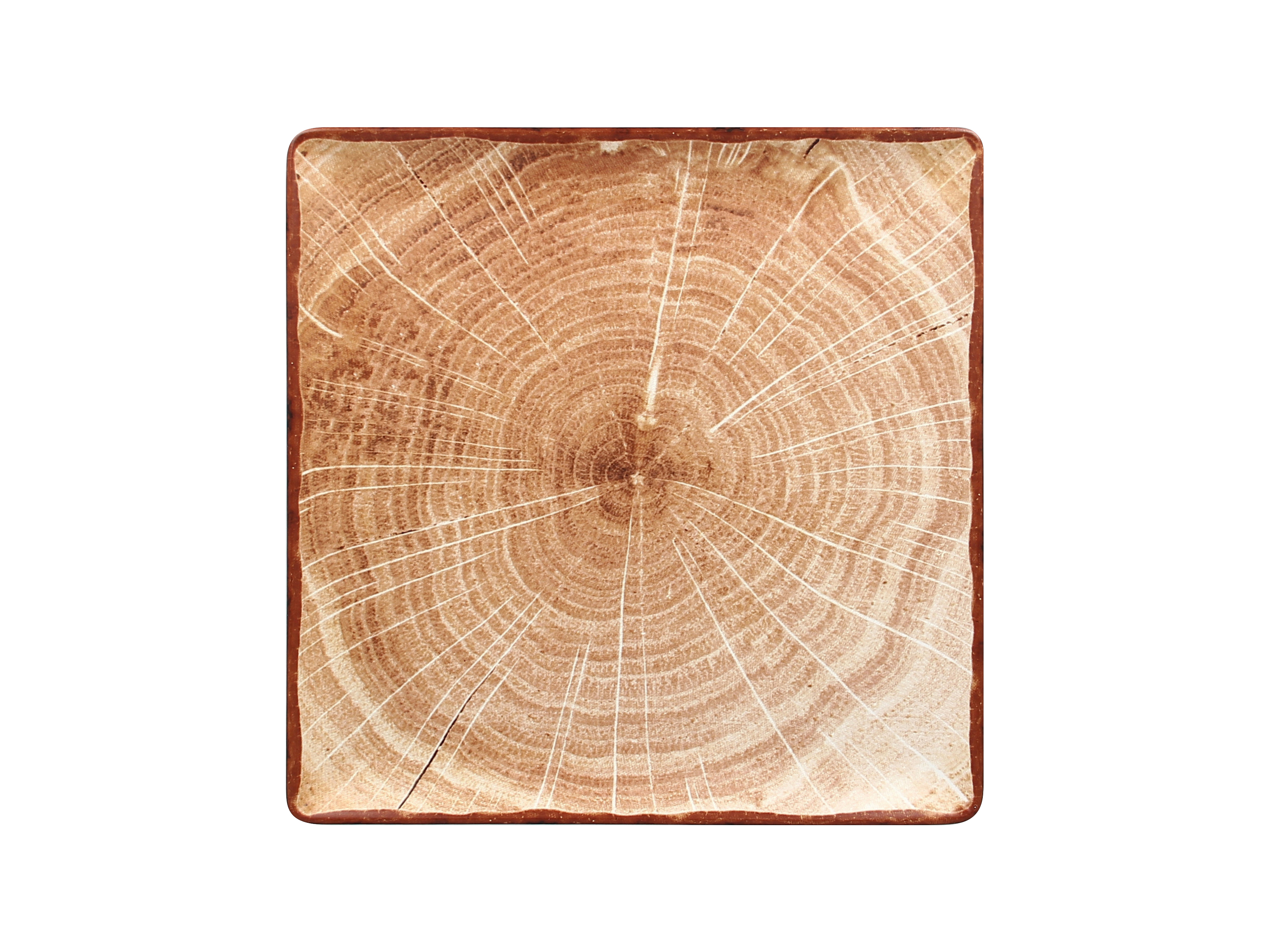Teller quadratisch 30,2cm FUSION WOODART timber-brown