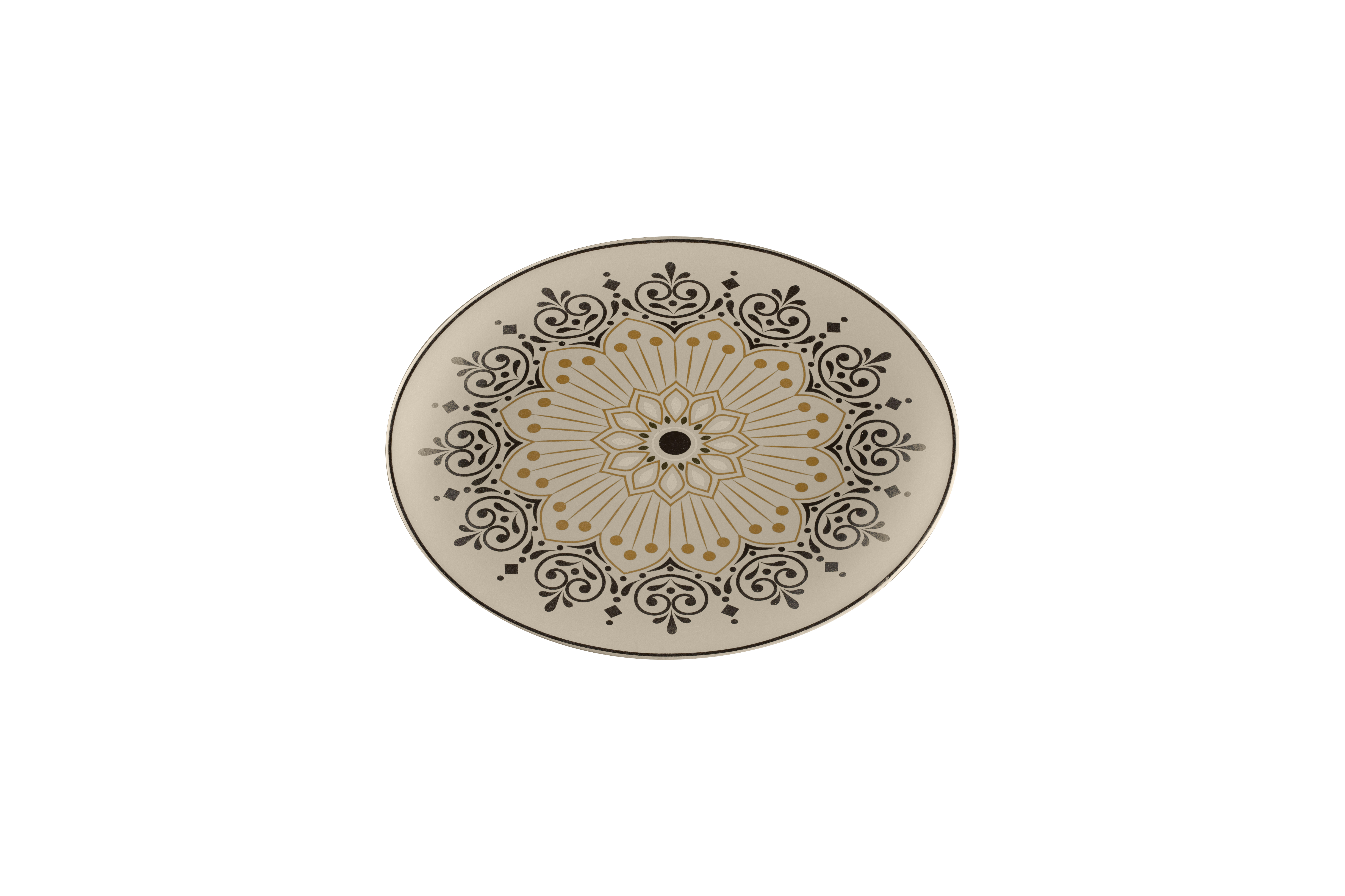 Platte oval 26x19x3cm ARGILA CARTAGENA decorated grey