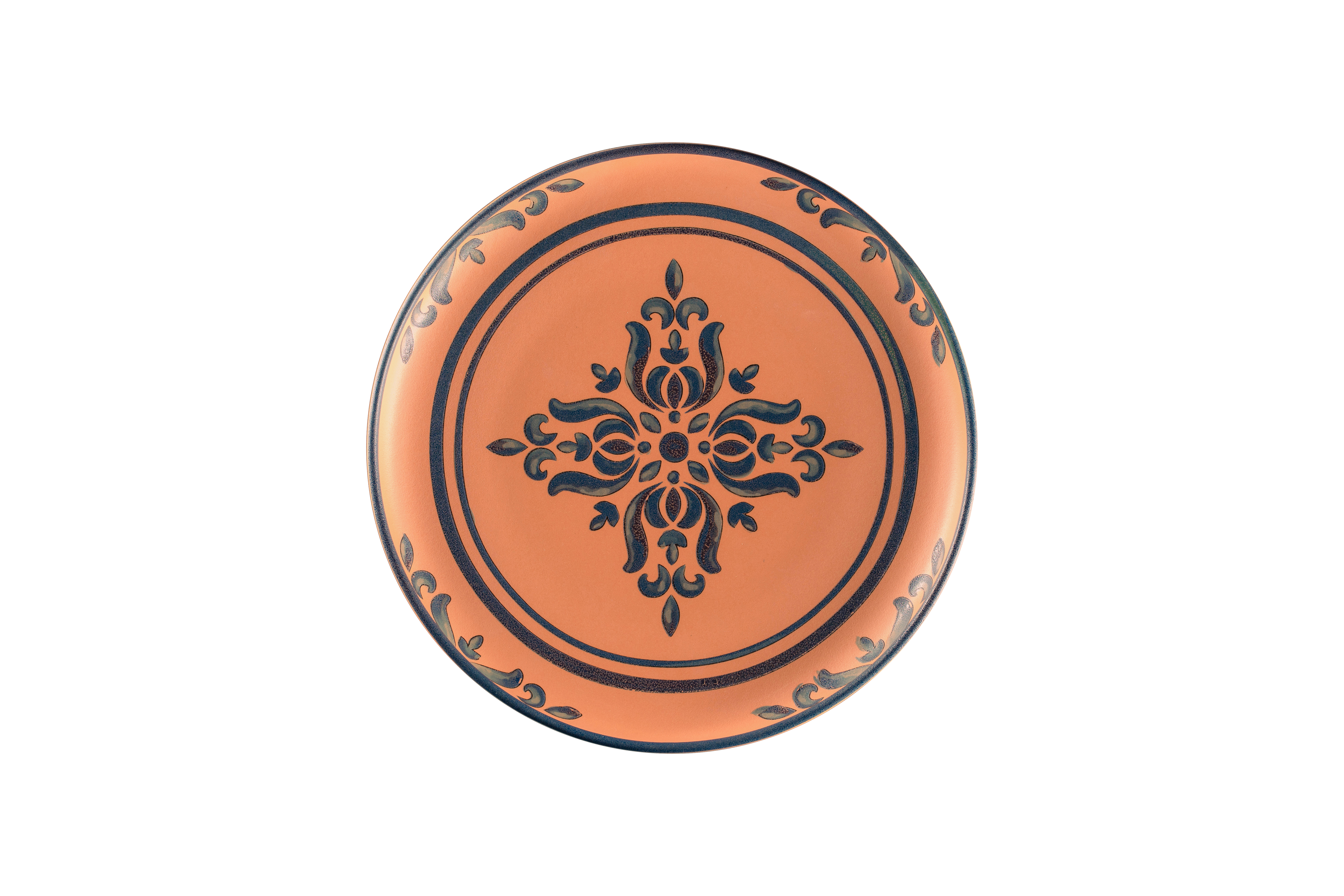 Teller tief Ø26,9cm H3,6cm 1,05L TERO OSTIA decorated terracotta