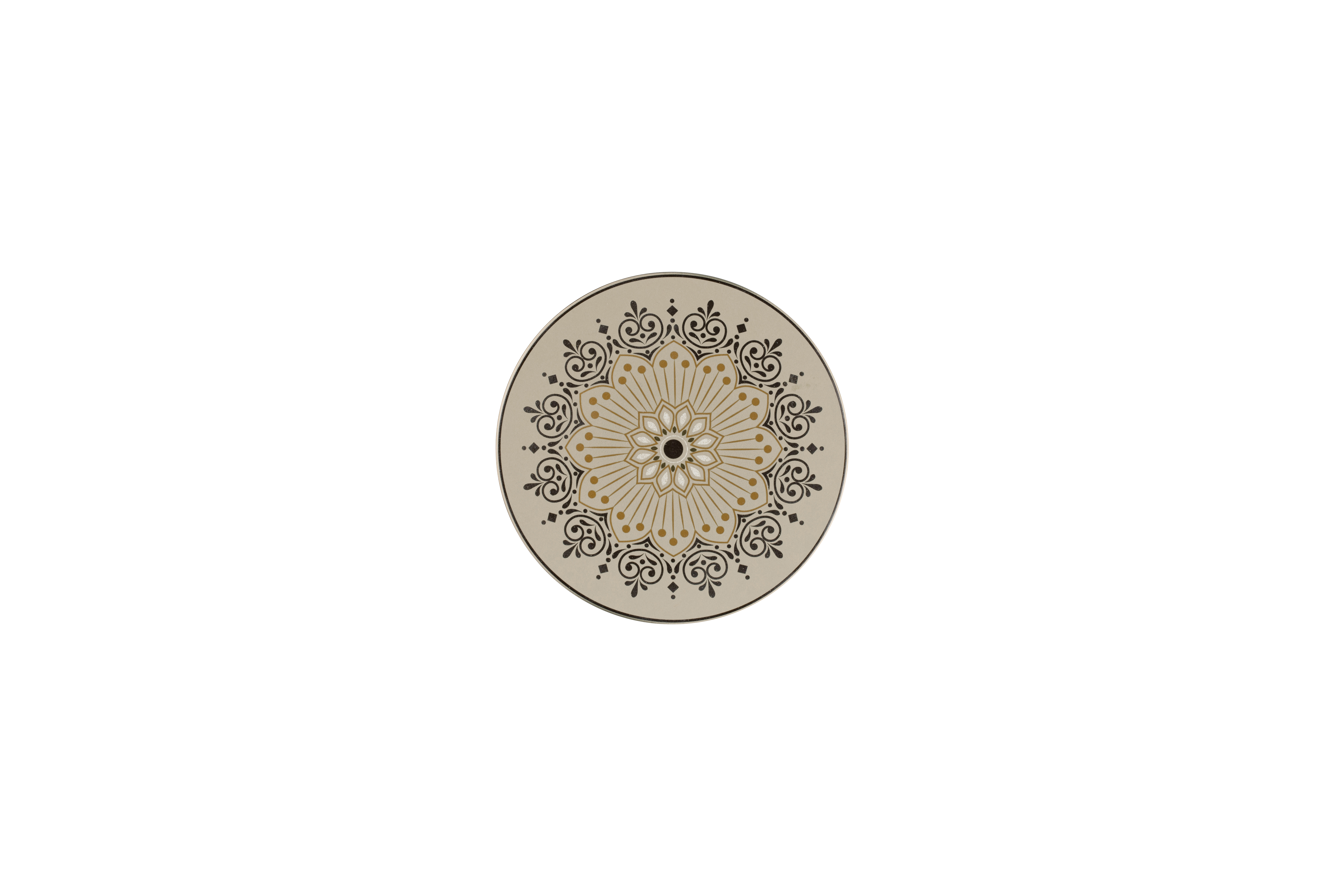 Teller flach Ø15,7cm H1,6cm ARGILA CARTAGENA decorated grey