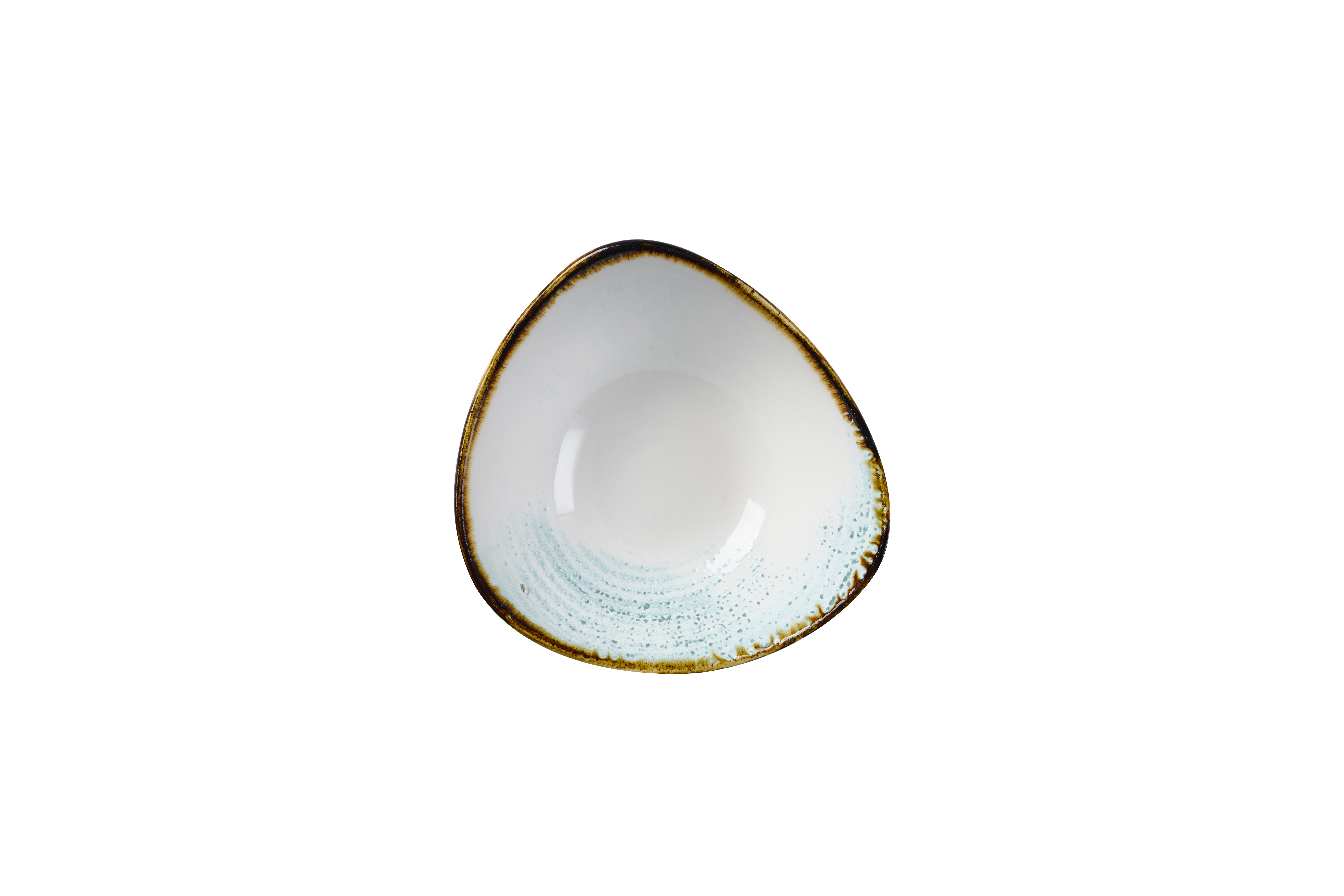 Schale dreieckig 18,5cm HOMESPUN aquamarine