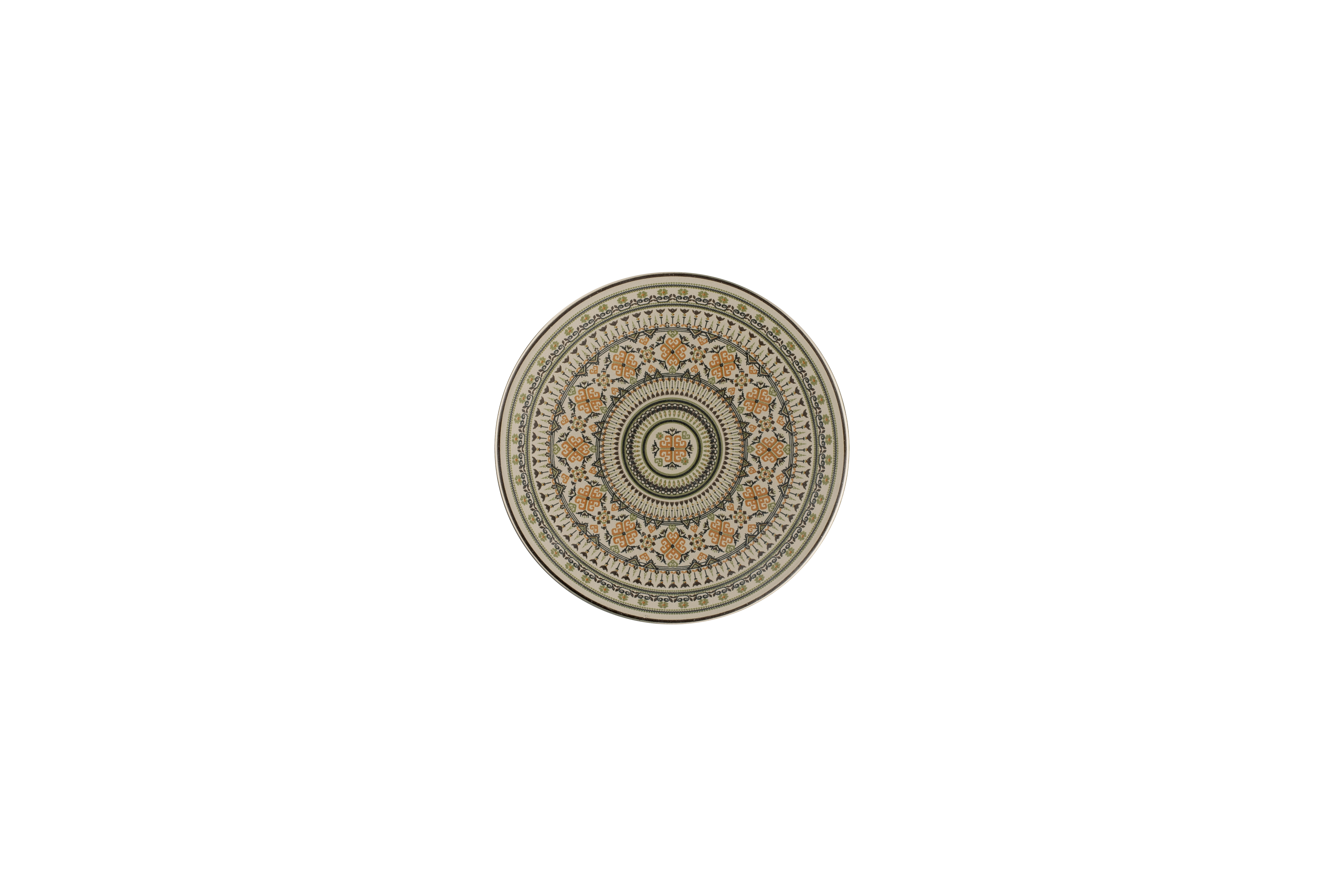 Teller flach Ø15,7cm H1,6cm ARGILA GENOA decorated grey