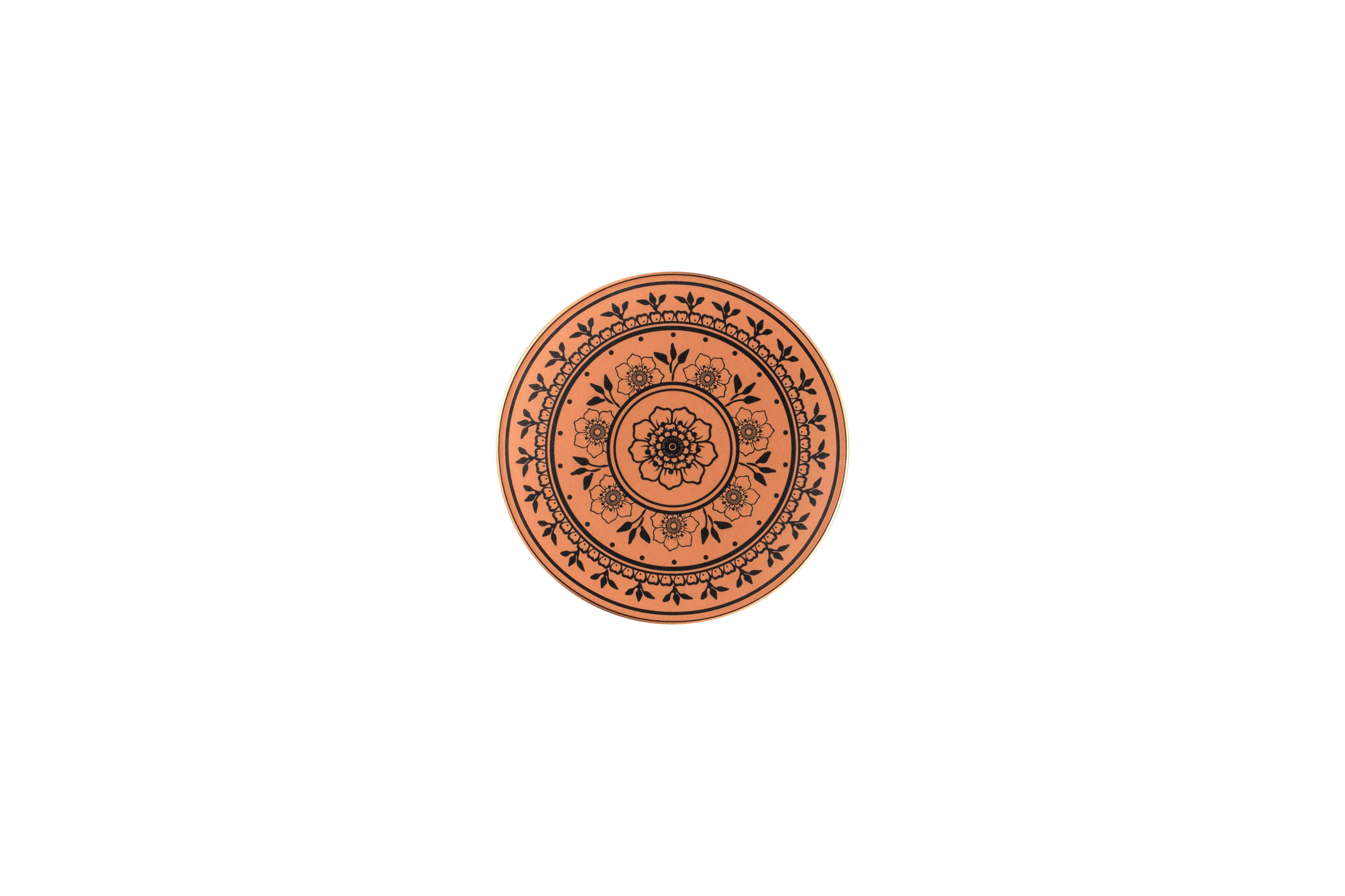Teller flach Ø15,7cm H1,6cm TERO ALEXANDRIA decorated terracotta