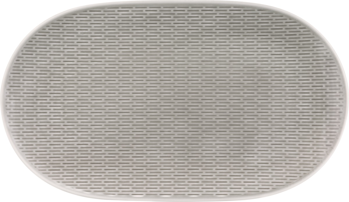 Platte oval coup relief 32cm SCOPE GLOW GRAY