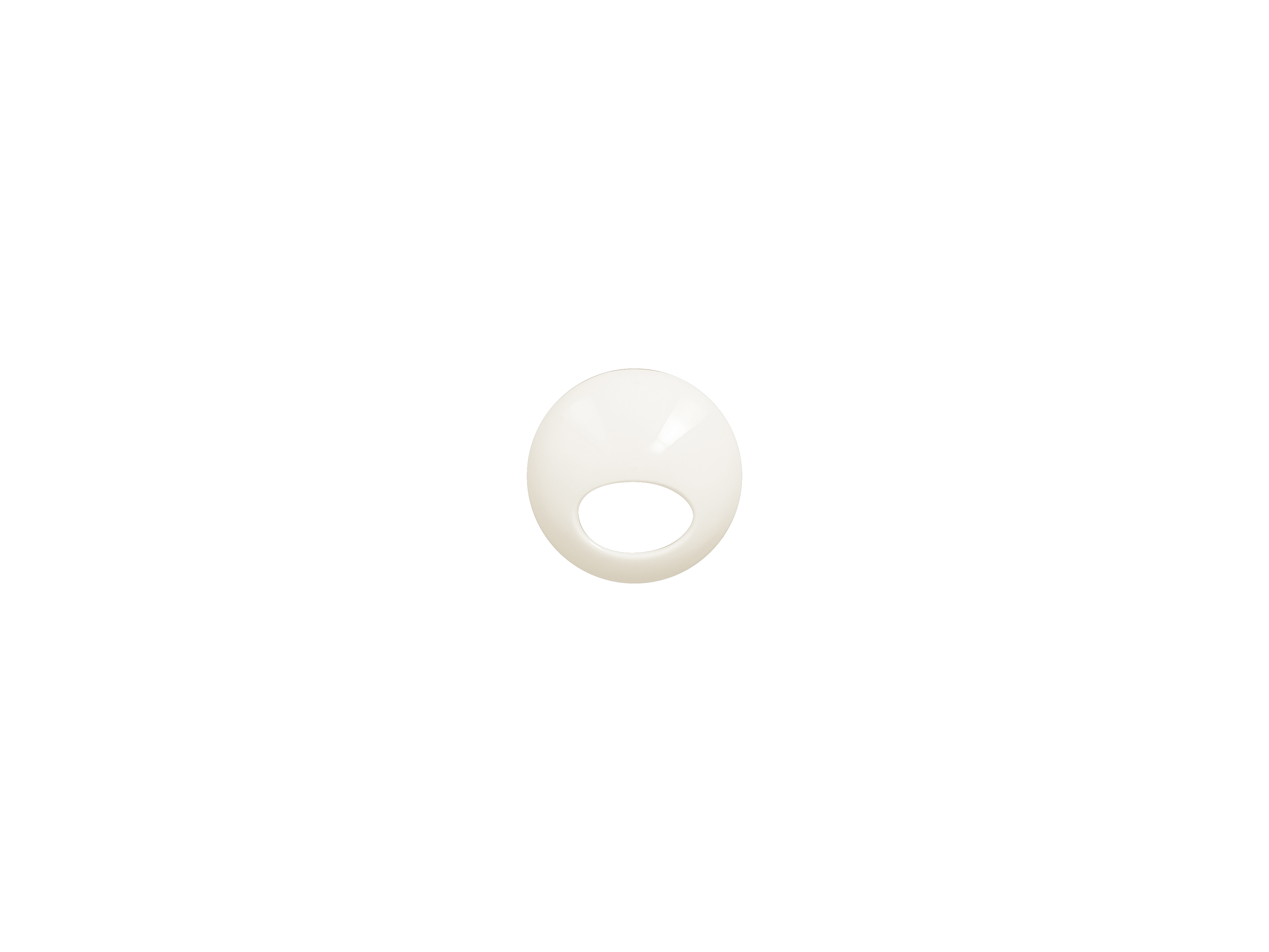 Deckel gewölbt Ø9cm H2,5cm ASHORE white