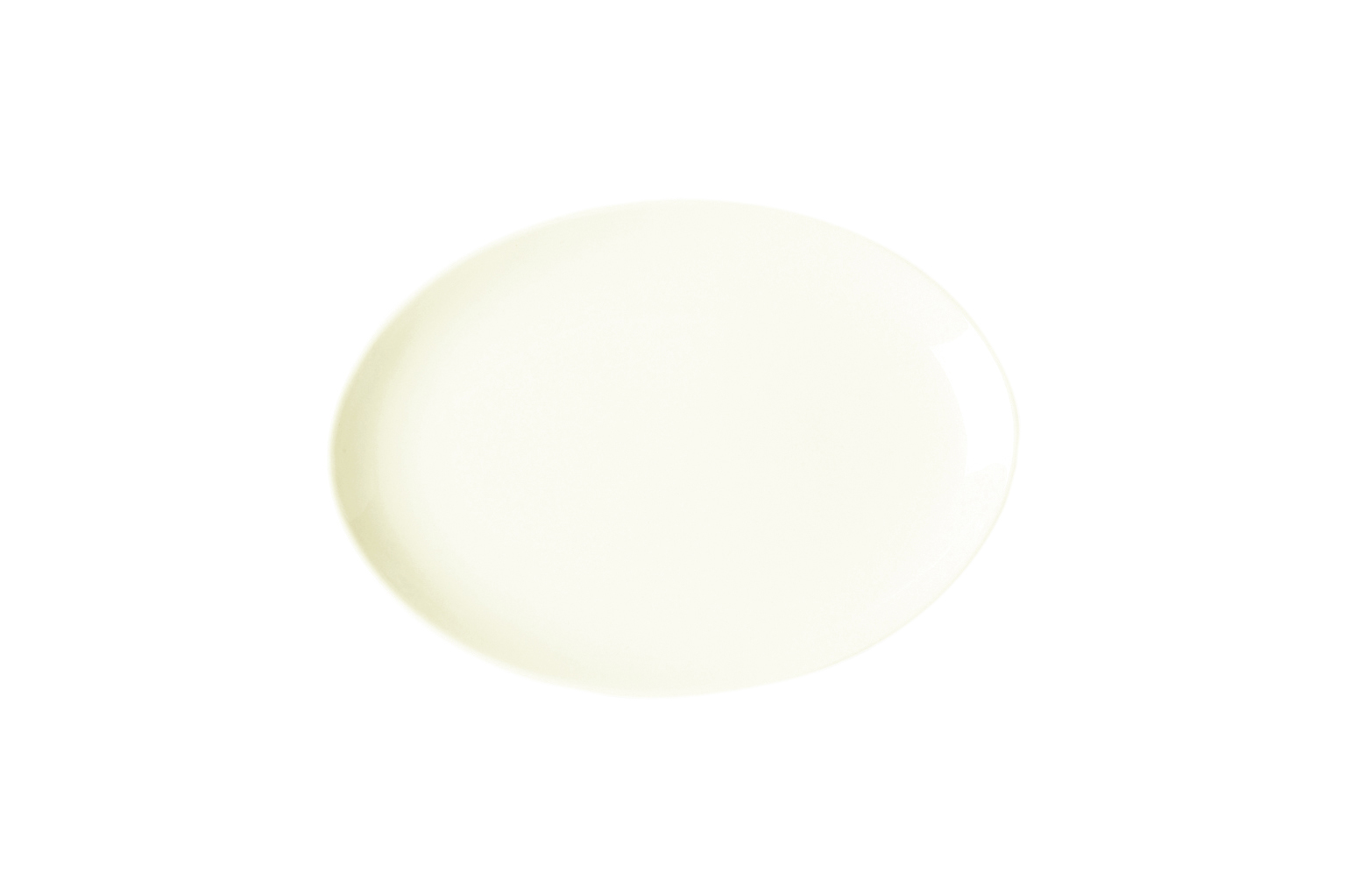 Platte oval coup 32x23cm NANO creme