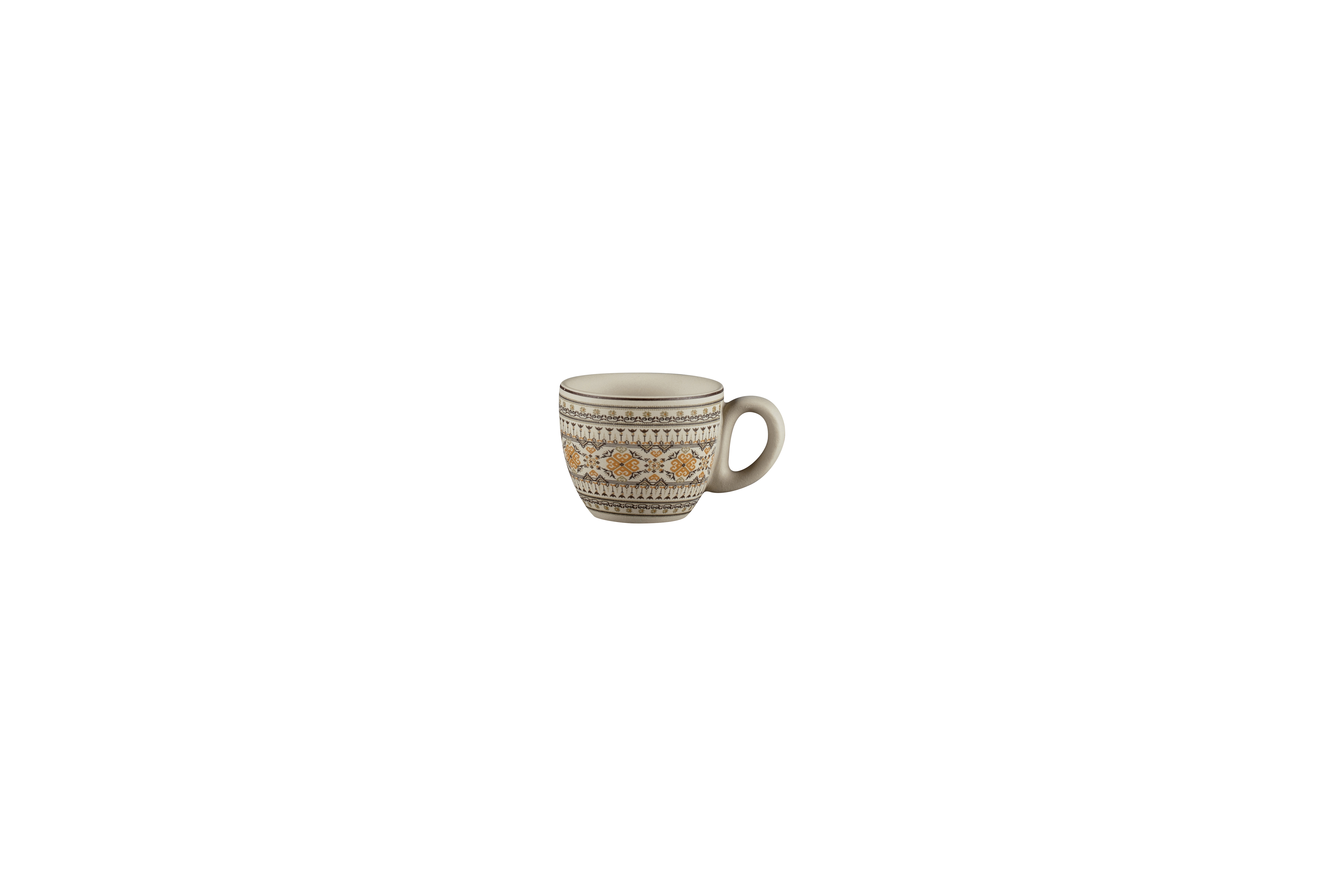 Espressotasse Ø6,5cm H5,3cm 0,08L ARGILA GENOA decorated grey