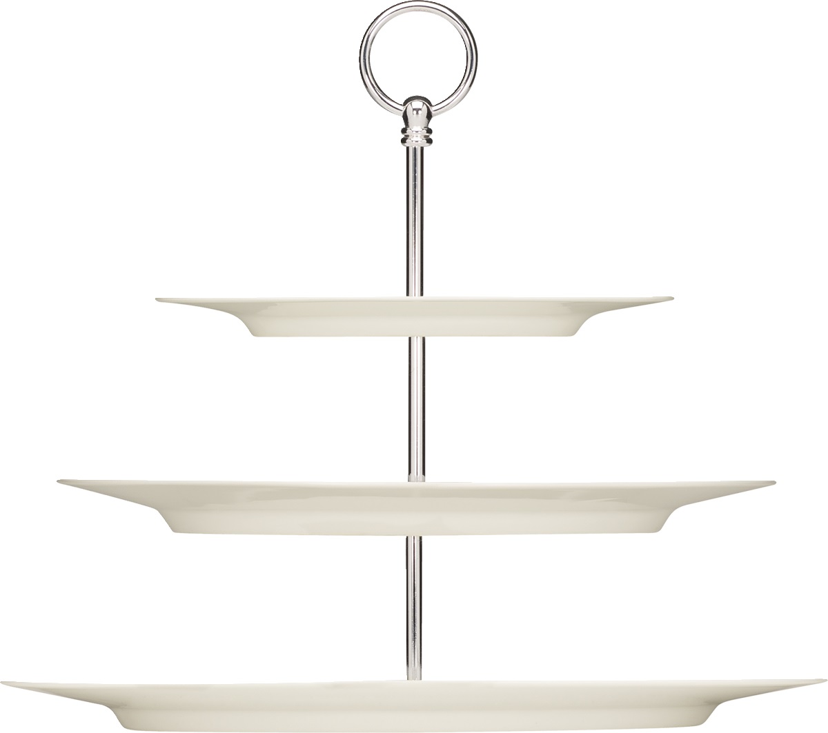 Etagere 3fach mit ovalen Platten PURITY