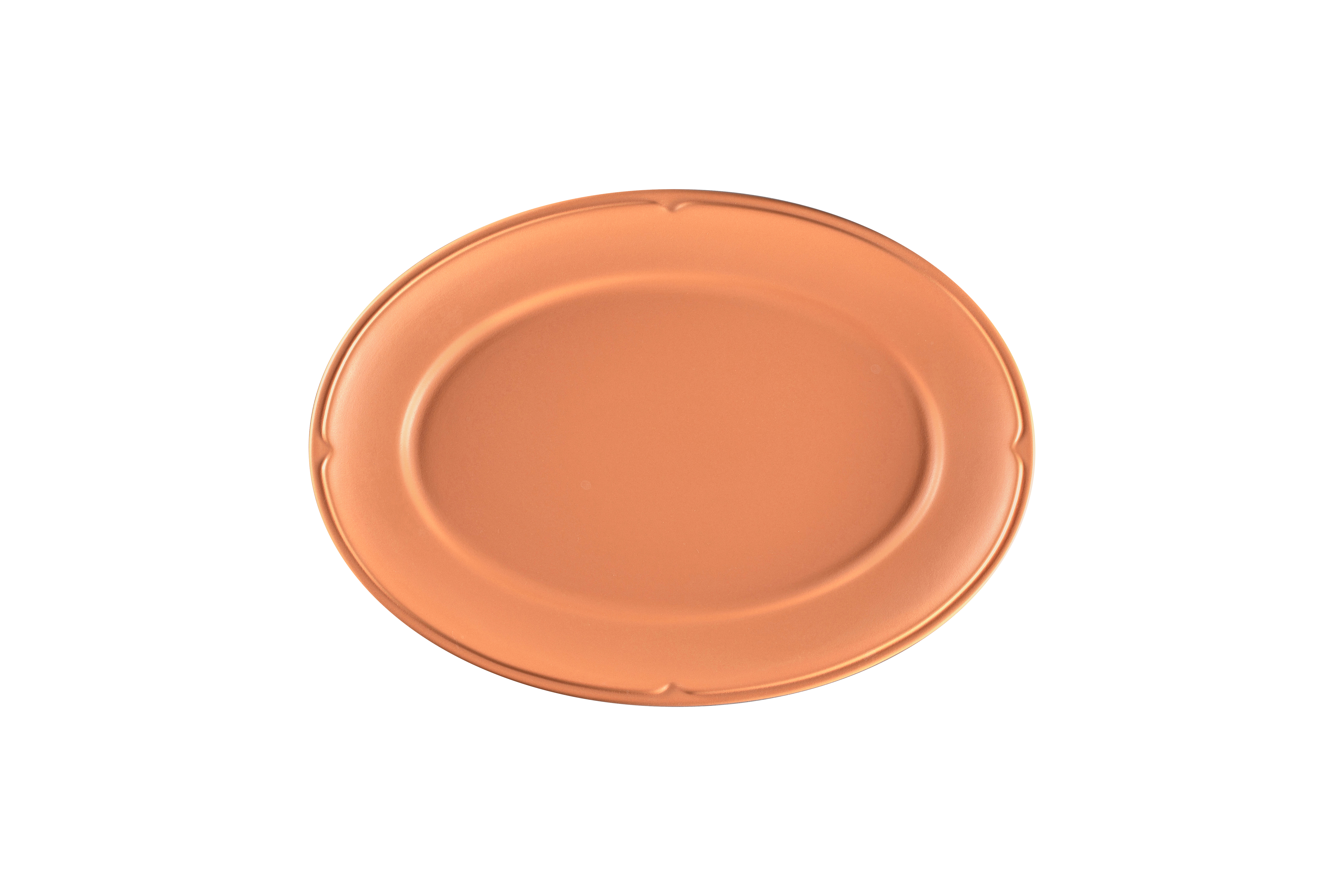 Teller oval 32x21x2,8cm TERO PRIMA terracotta