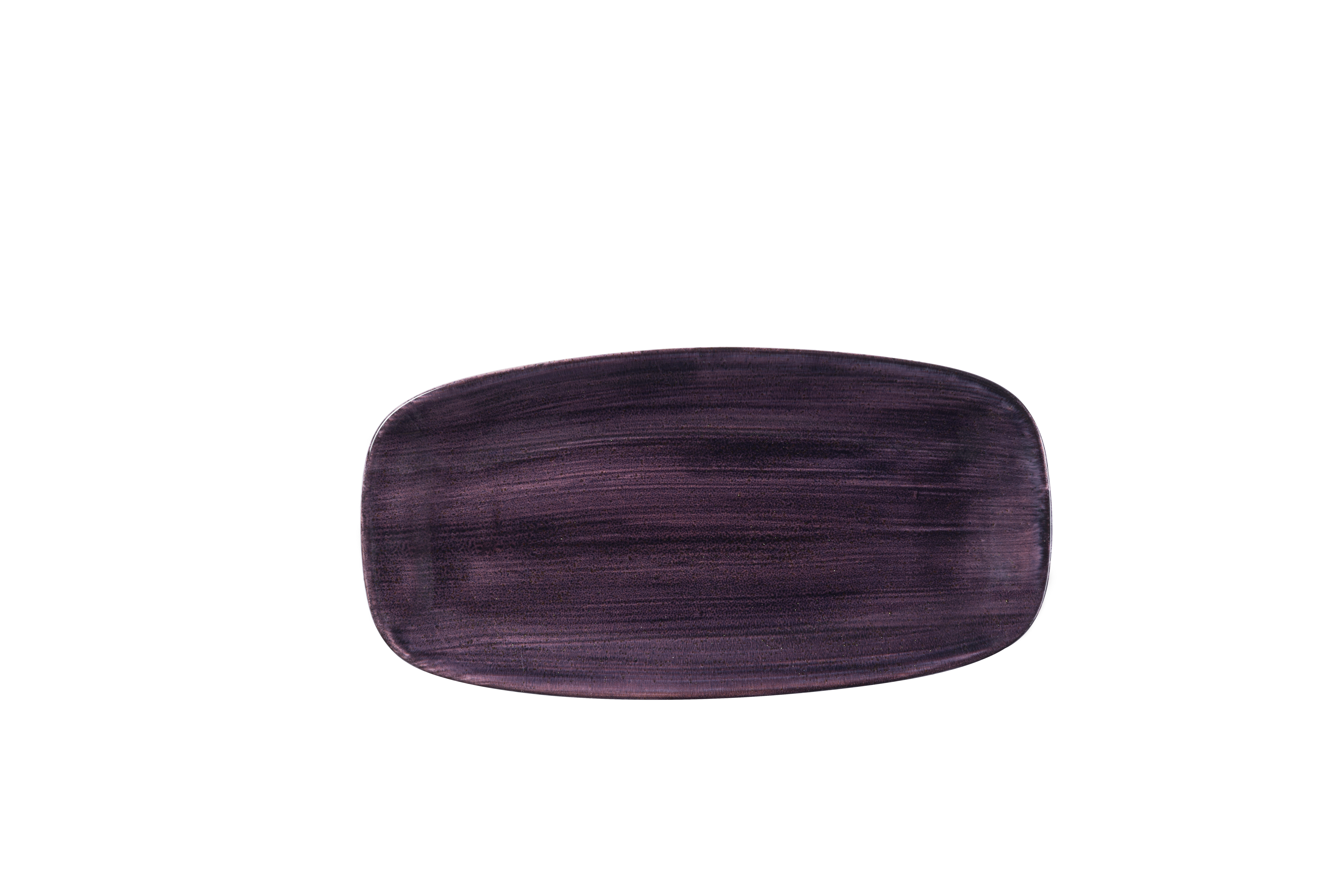 Platte eckig 29,8x15,3cm STONECAST PATINA deep purple