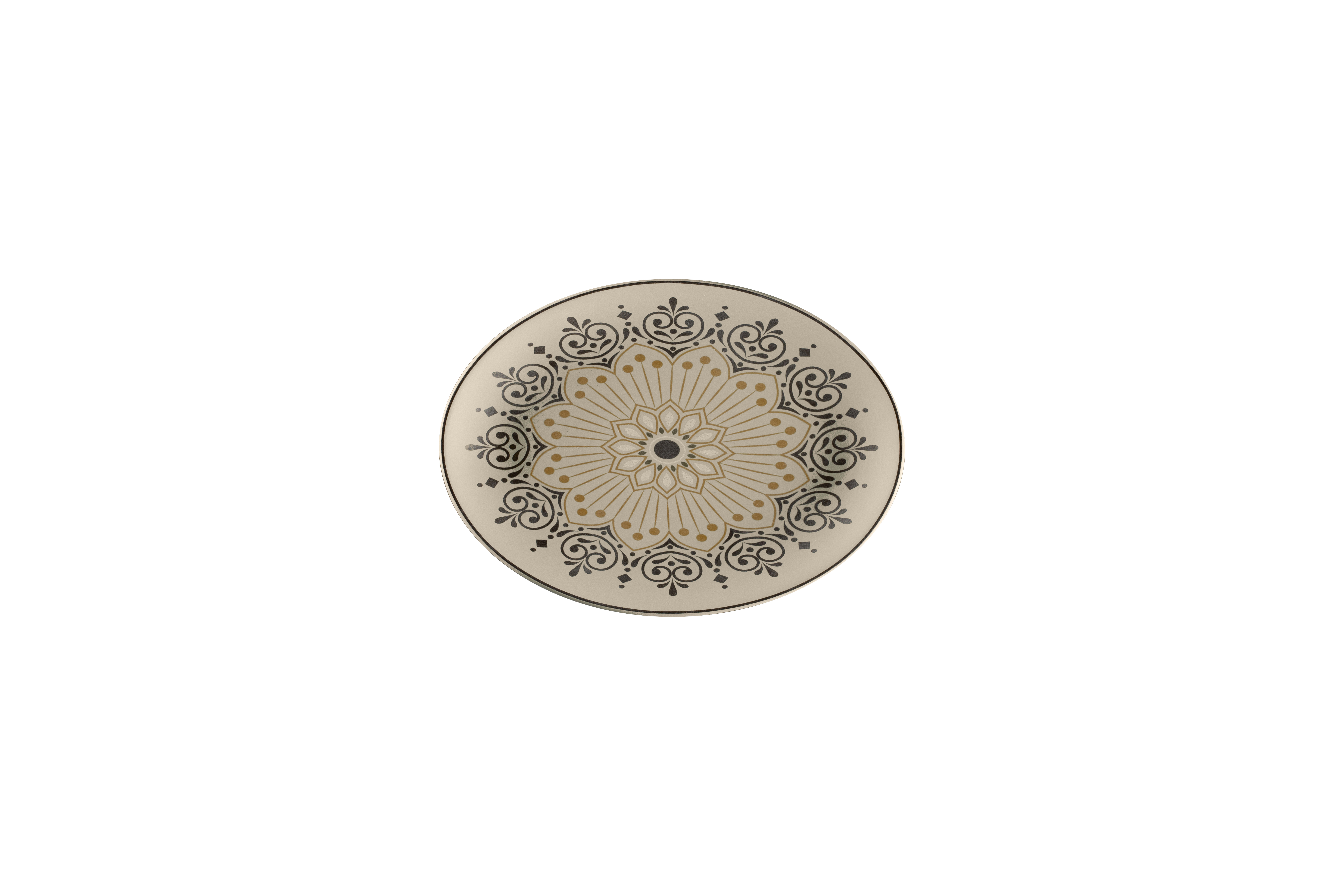 Platte oval 21x15x2,5cm ARGILA CARTAGENA decorated grey
